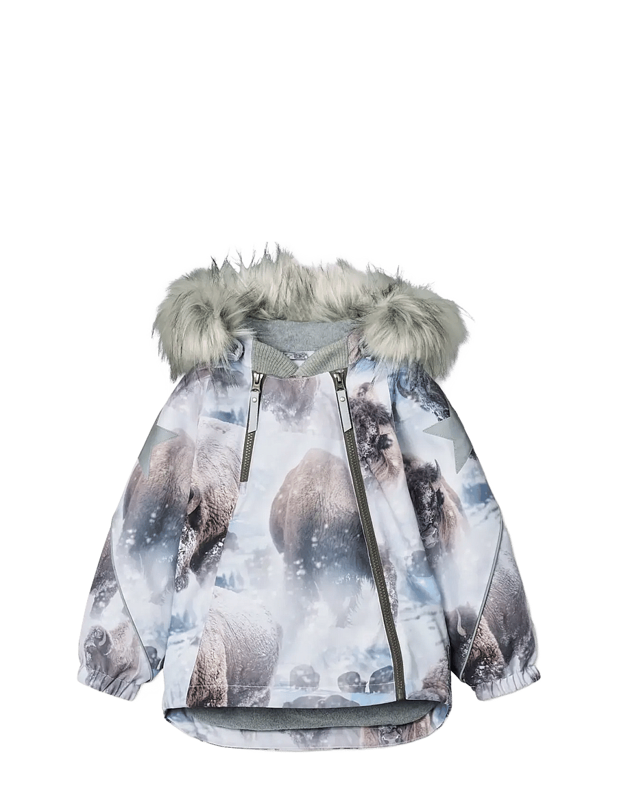 Molo - Hopla Fur - winter jackets - bison - 0