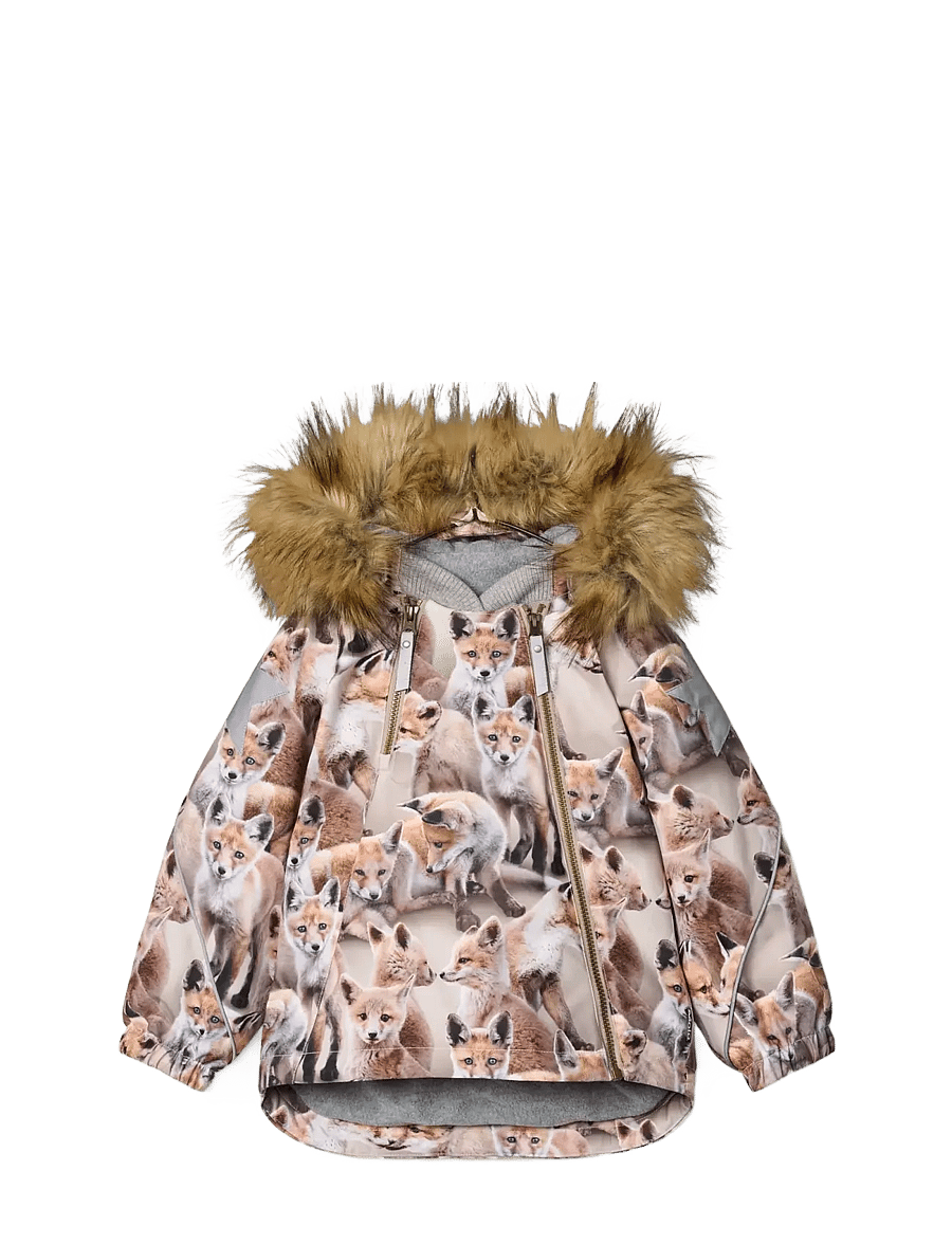 Molo - Hopla Fur - vinterjackor - playing foxes - 0