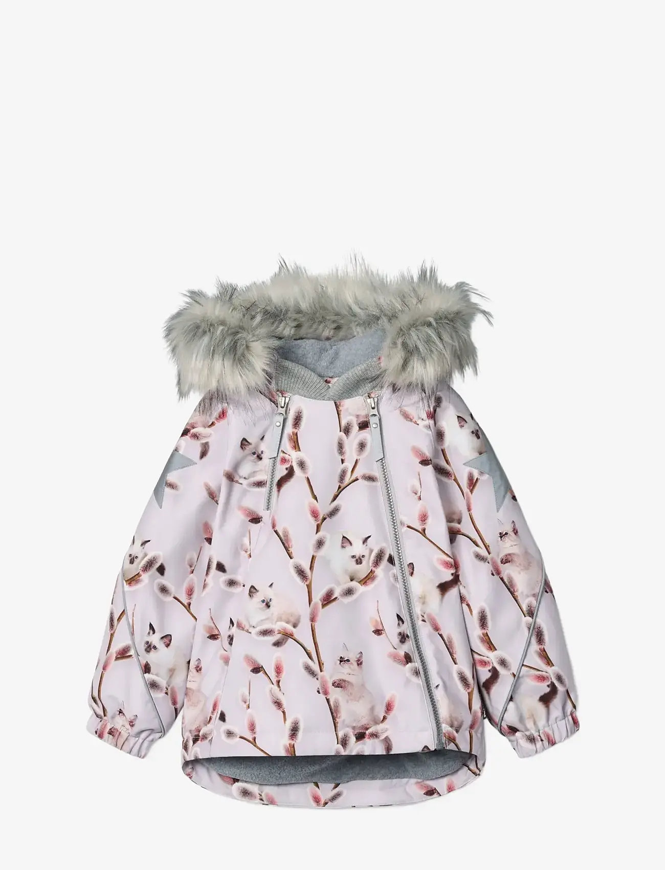 Molo - Hopla Fur - winterjacke - willow kitten - 0