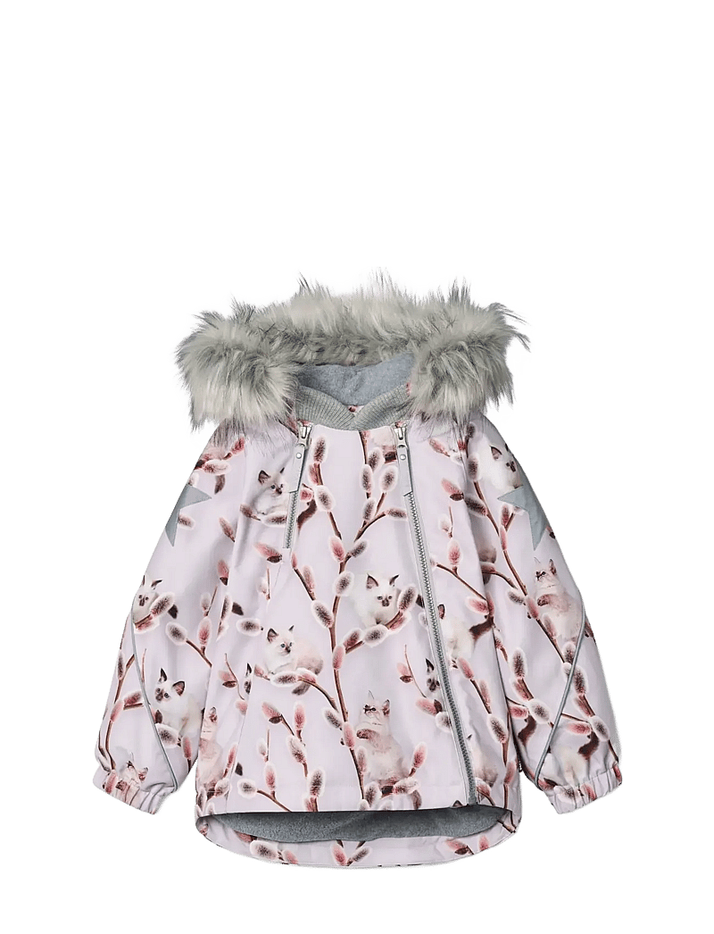 Molo - Hopla Fur - winterjacke - willow kitten - 0