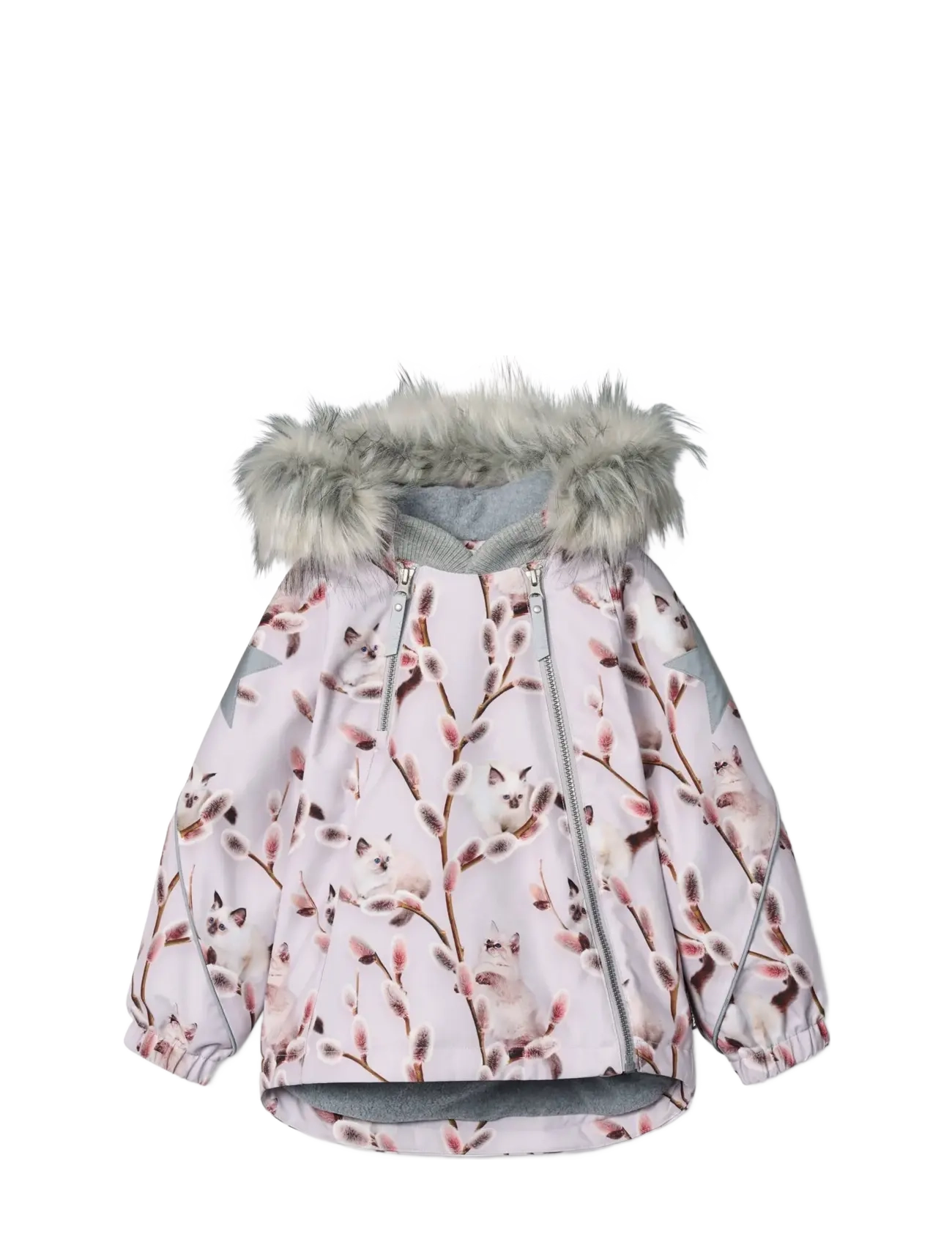 Molo Hopla Fur - Ulkovaatteet - WILLOW KITTEN / purple