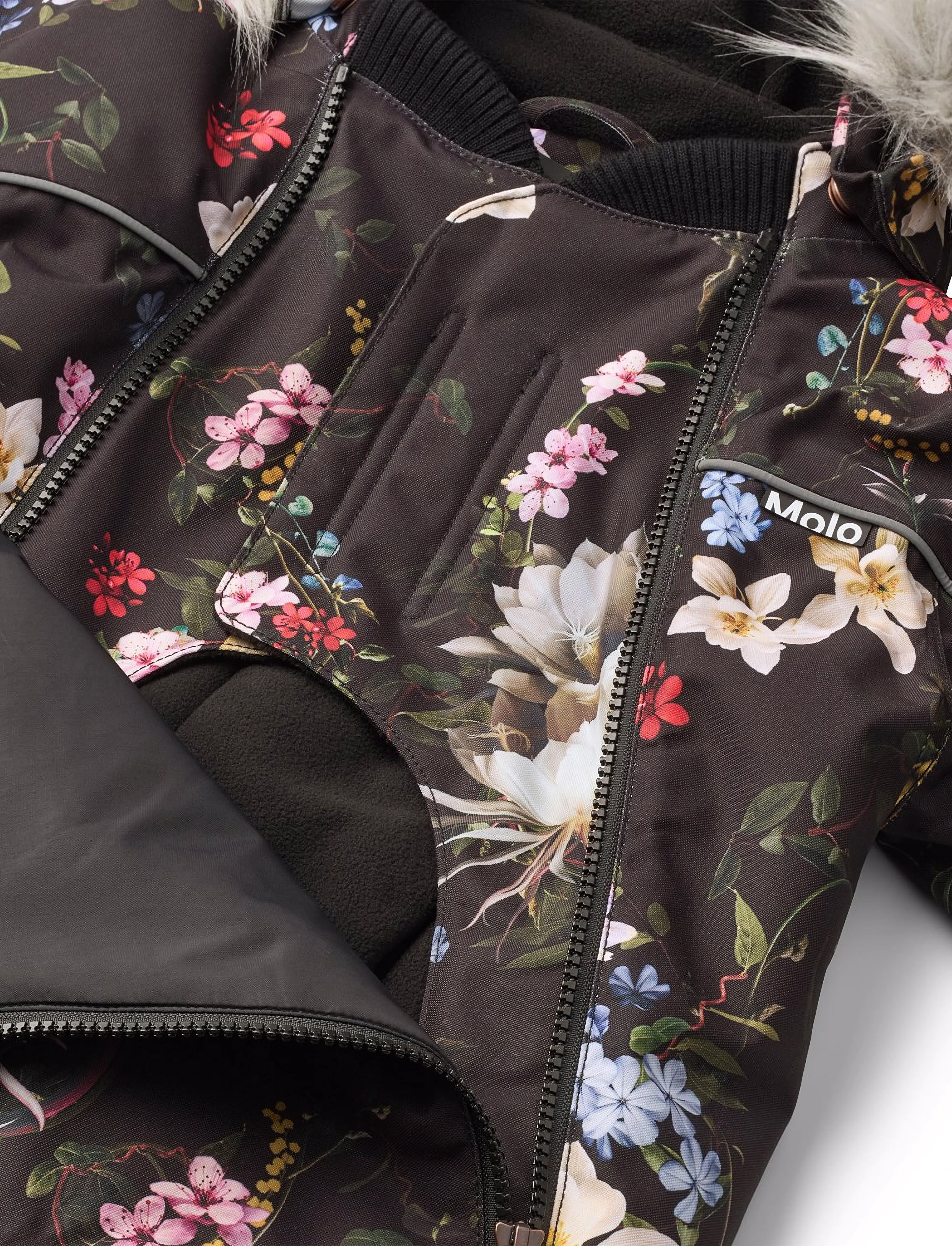 Molo - Pyxis Fur - talvekombinesoon - paisley flowers - 3