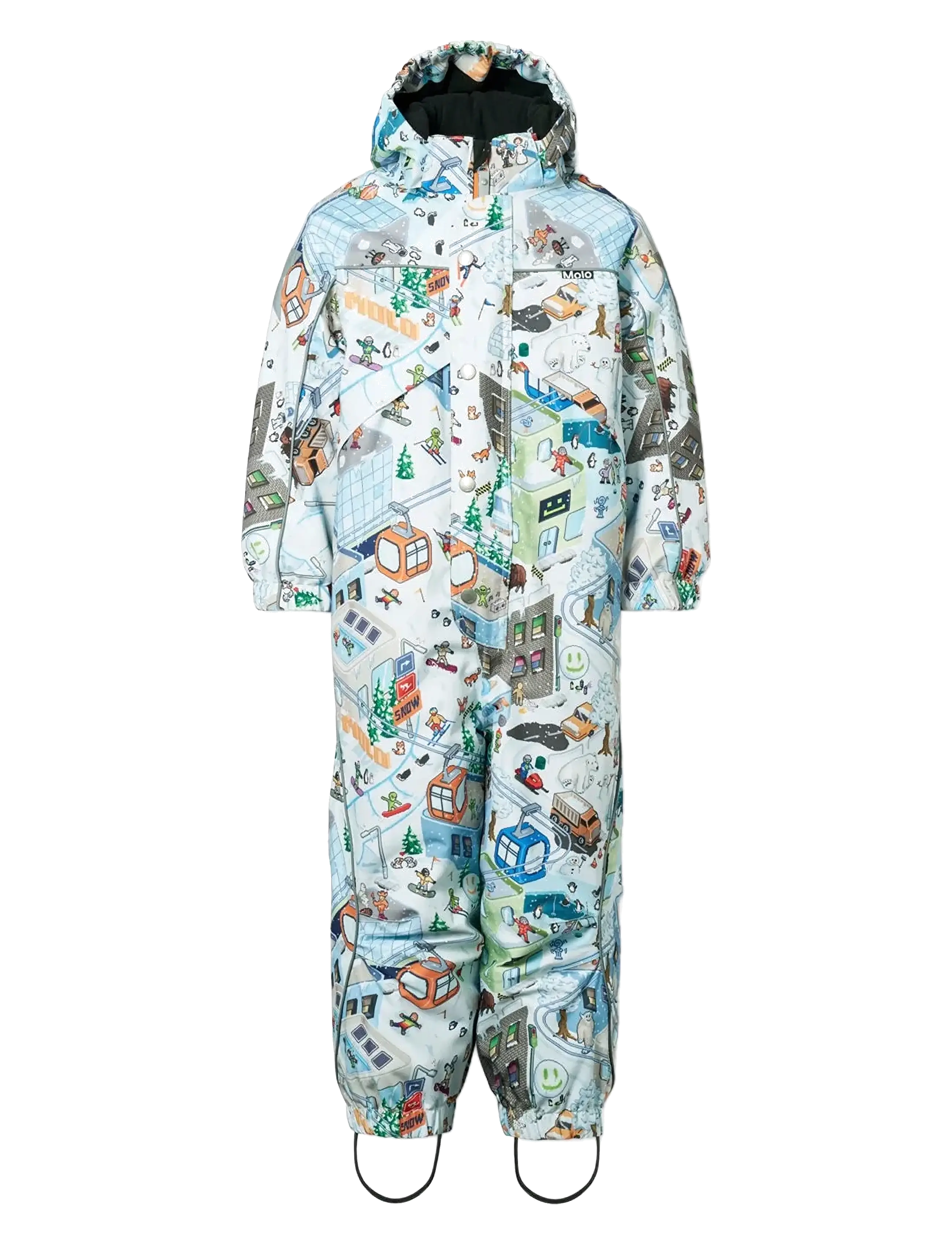 Molo Polaris - Overalls - PIXEL WINTER / blue