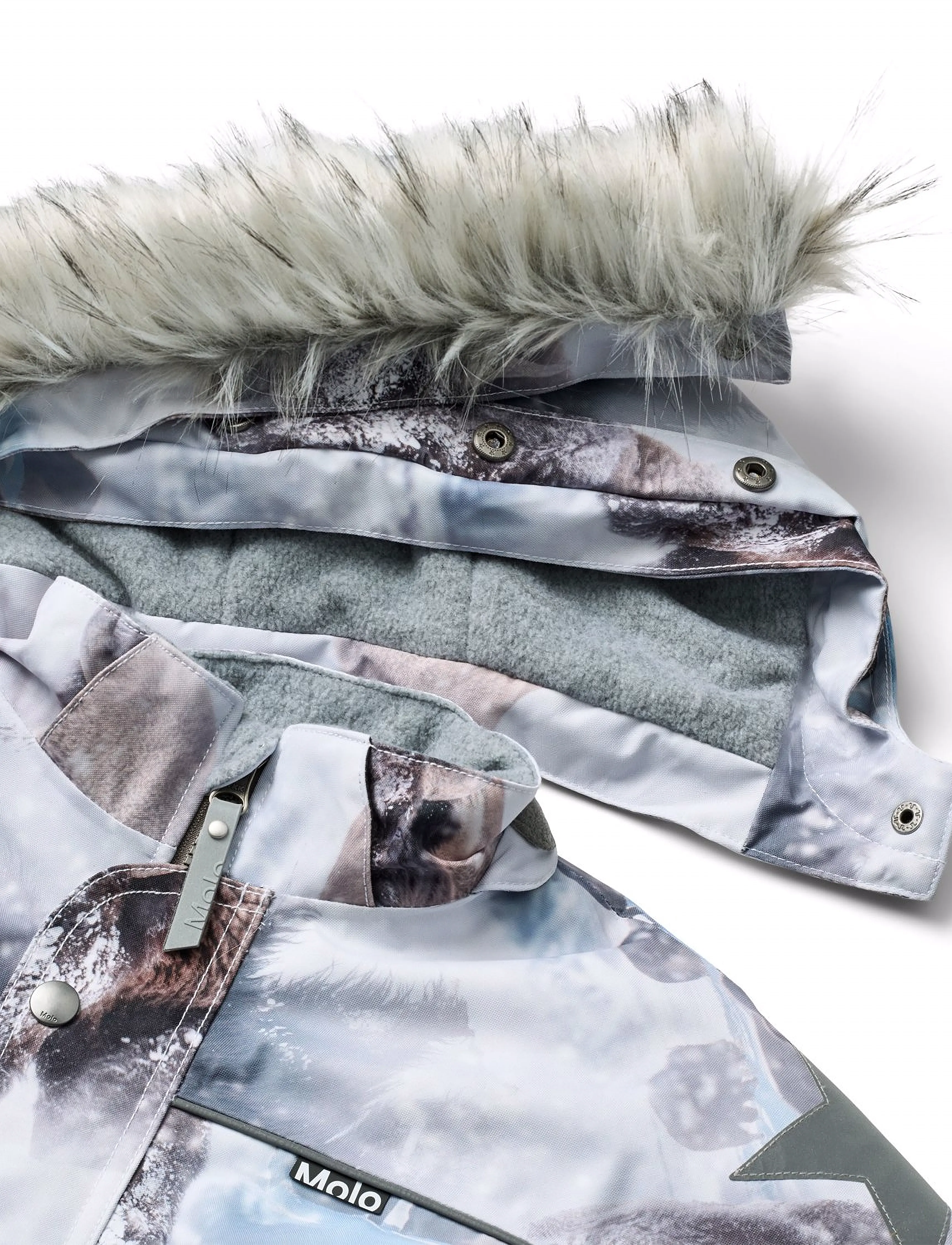 Molo - Polaris Fur - snowsuit - bison - 4