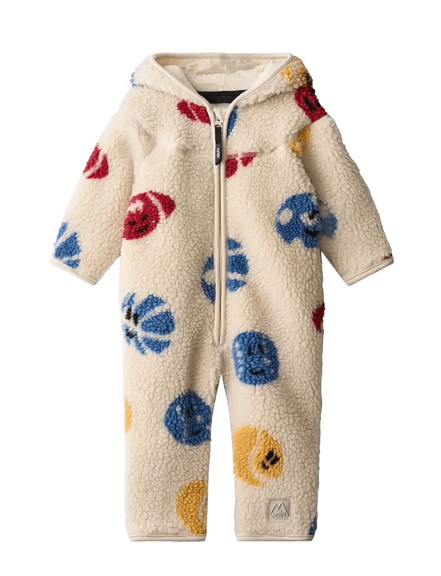 Molo - Umeko - fleece overalls - cute balls - 0