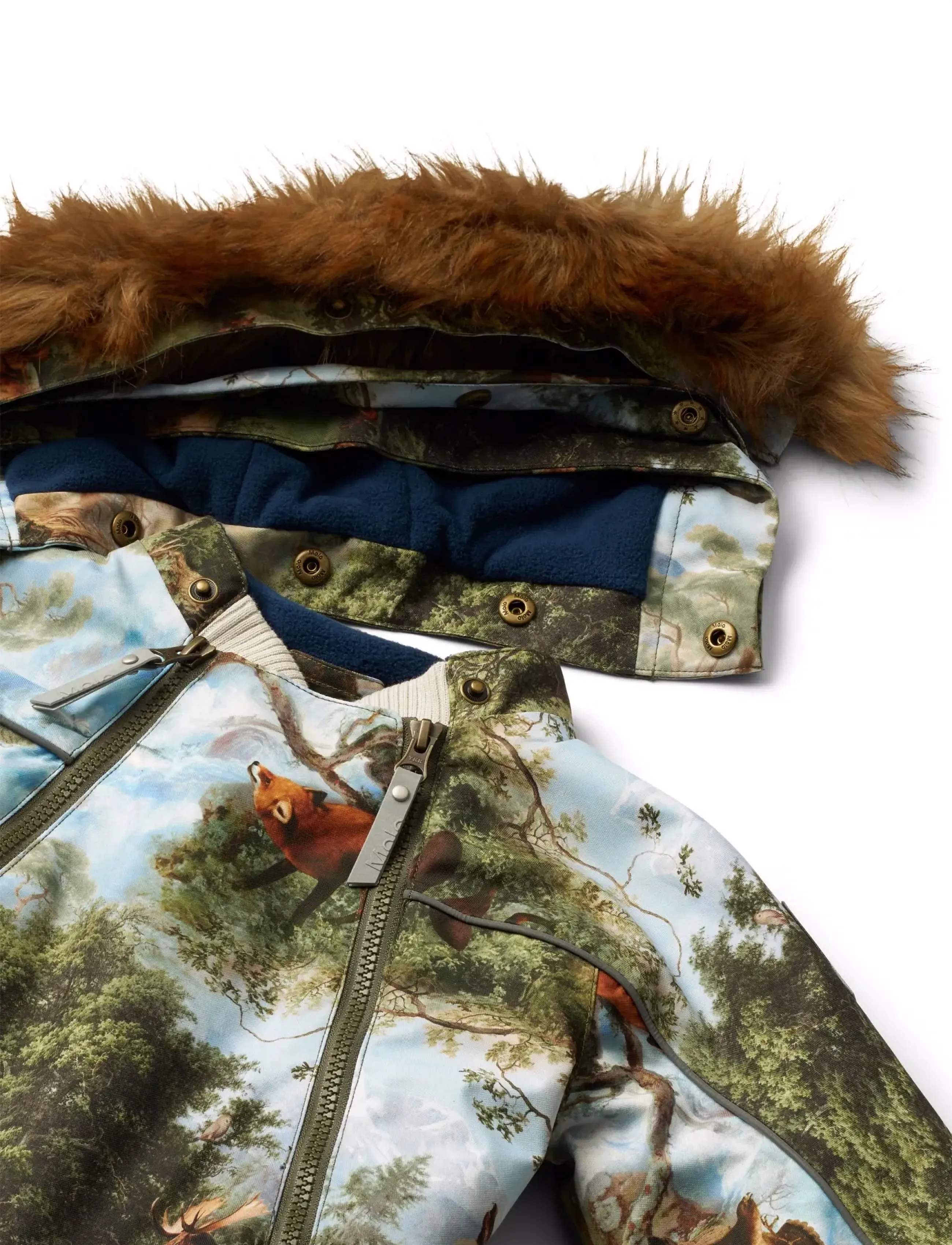 Molo - Pyxis Fur - thermo overalls - forest art - 3