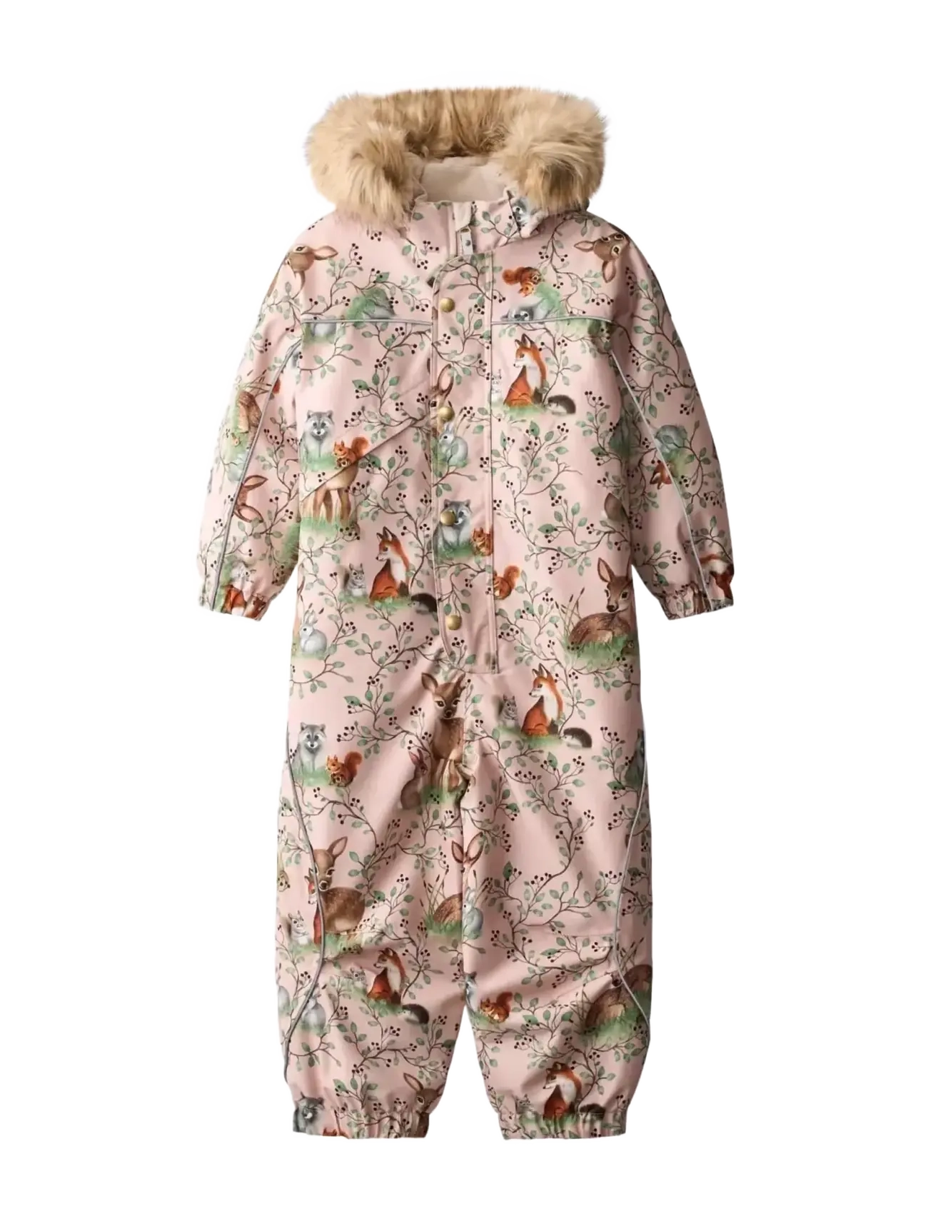 Molo Polaris Fur - Uus - FURRY FRIENDS / pink/rose