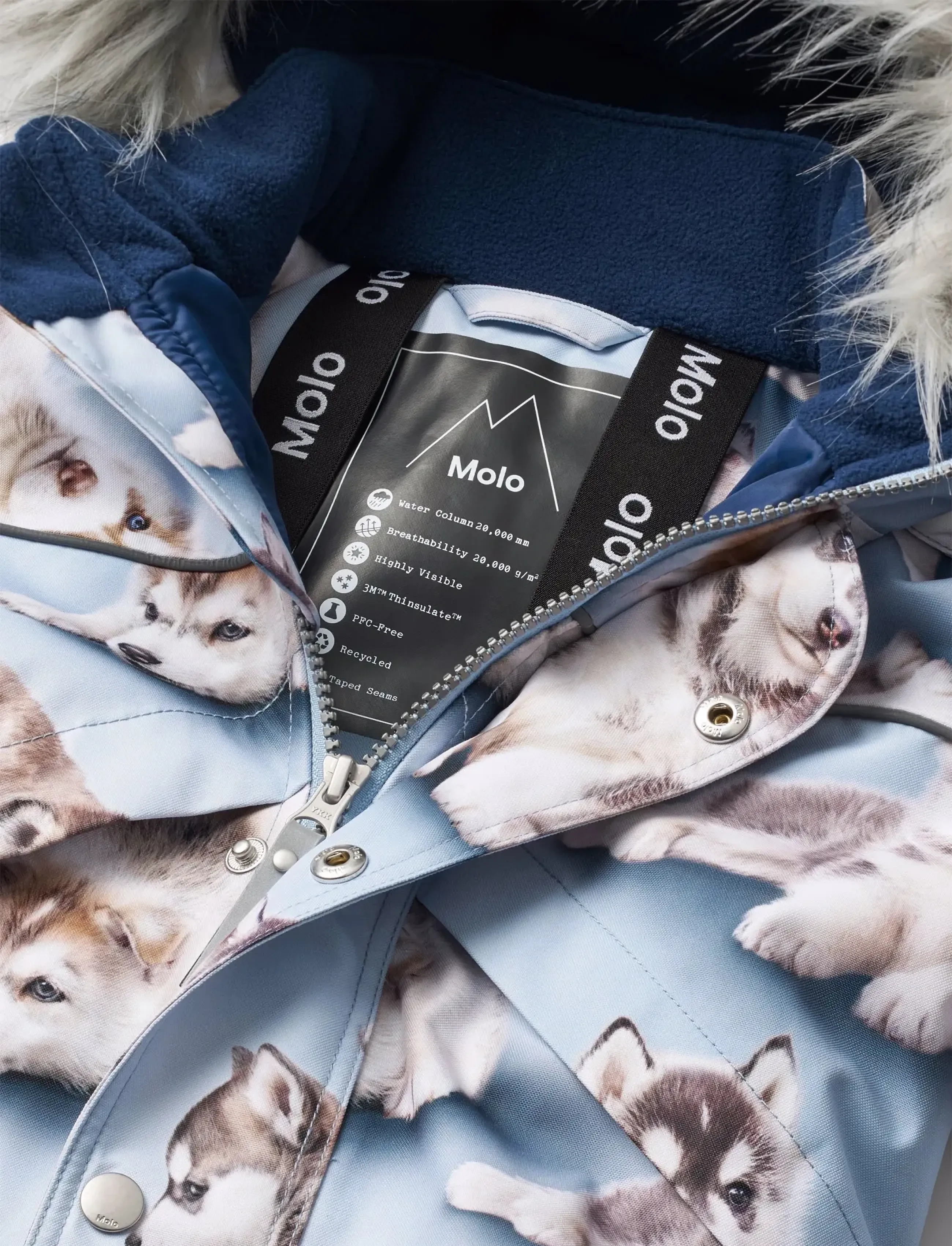 Molo - Polaris Fur - vinteroveraller - husky cubs - 3