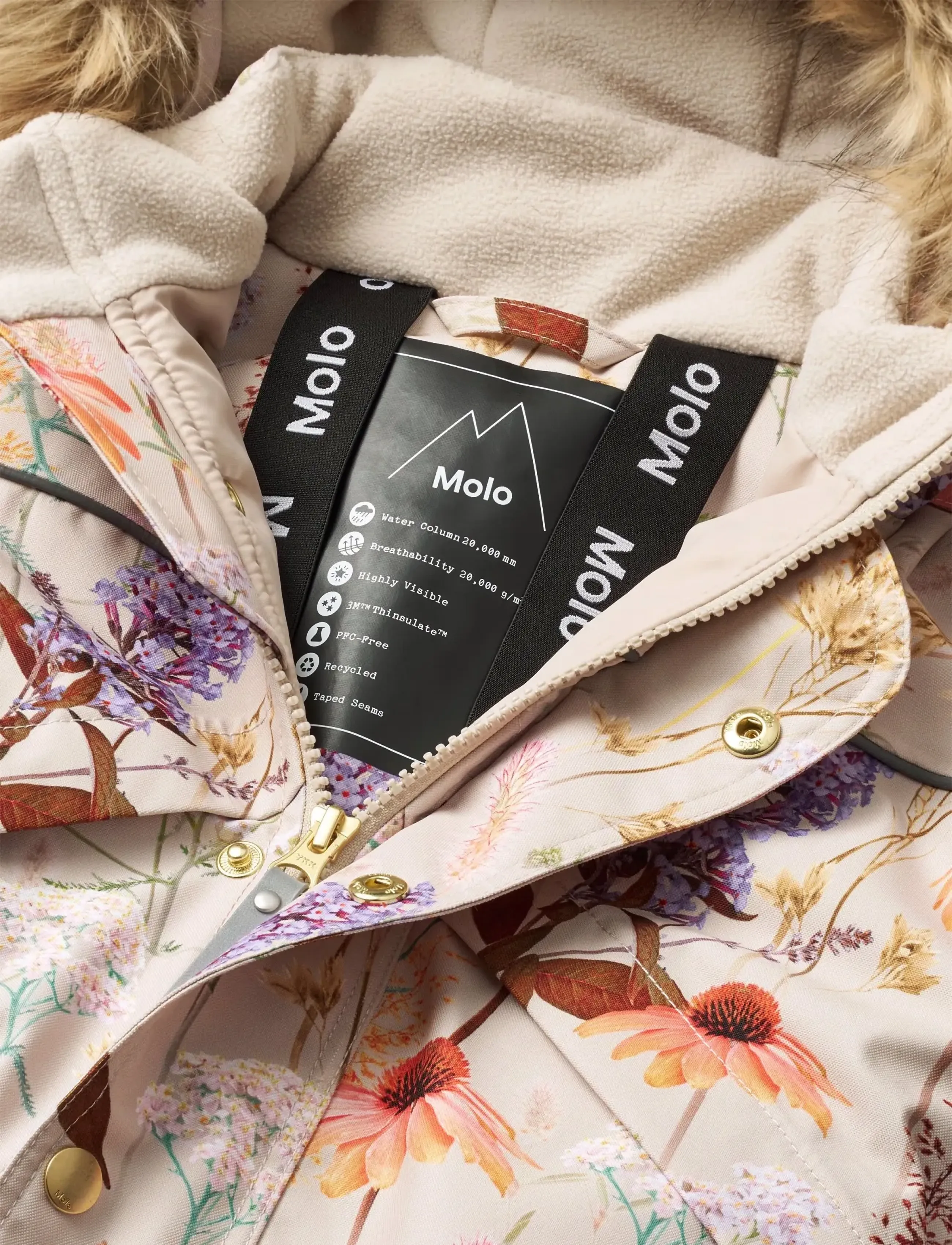 Molo - Polaris Fur - vinteroveraller - meadow mist - 3