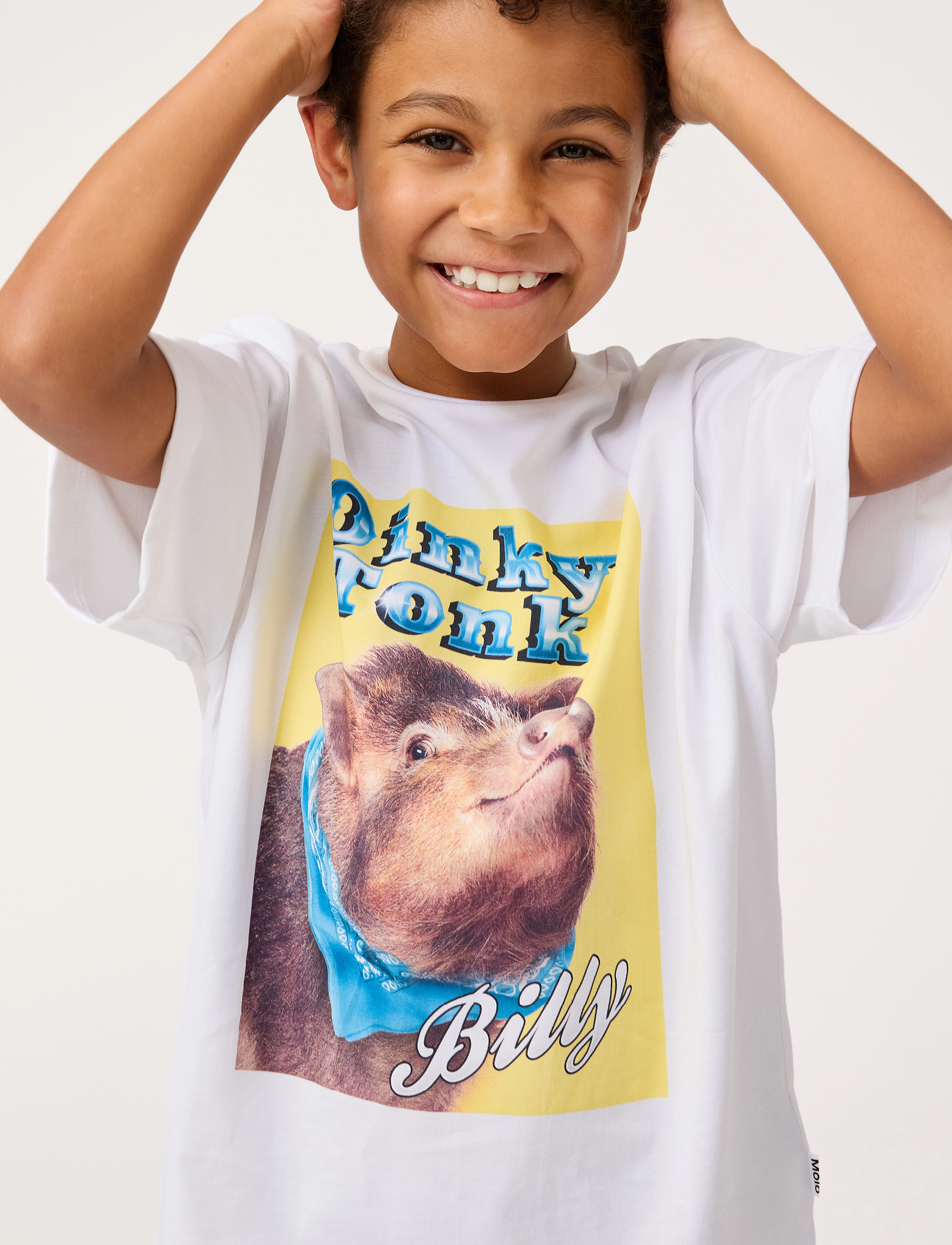 Molo Riley, 122, T-shirts, Weiß - Short-sleeved, Kinder