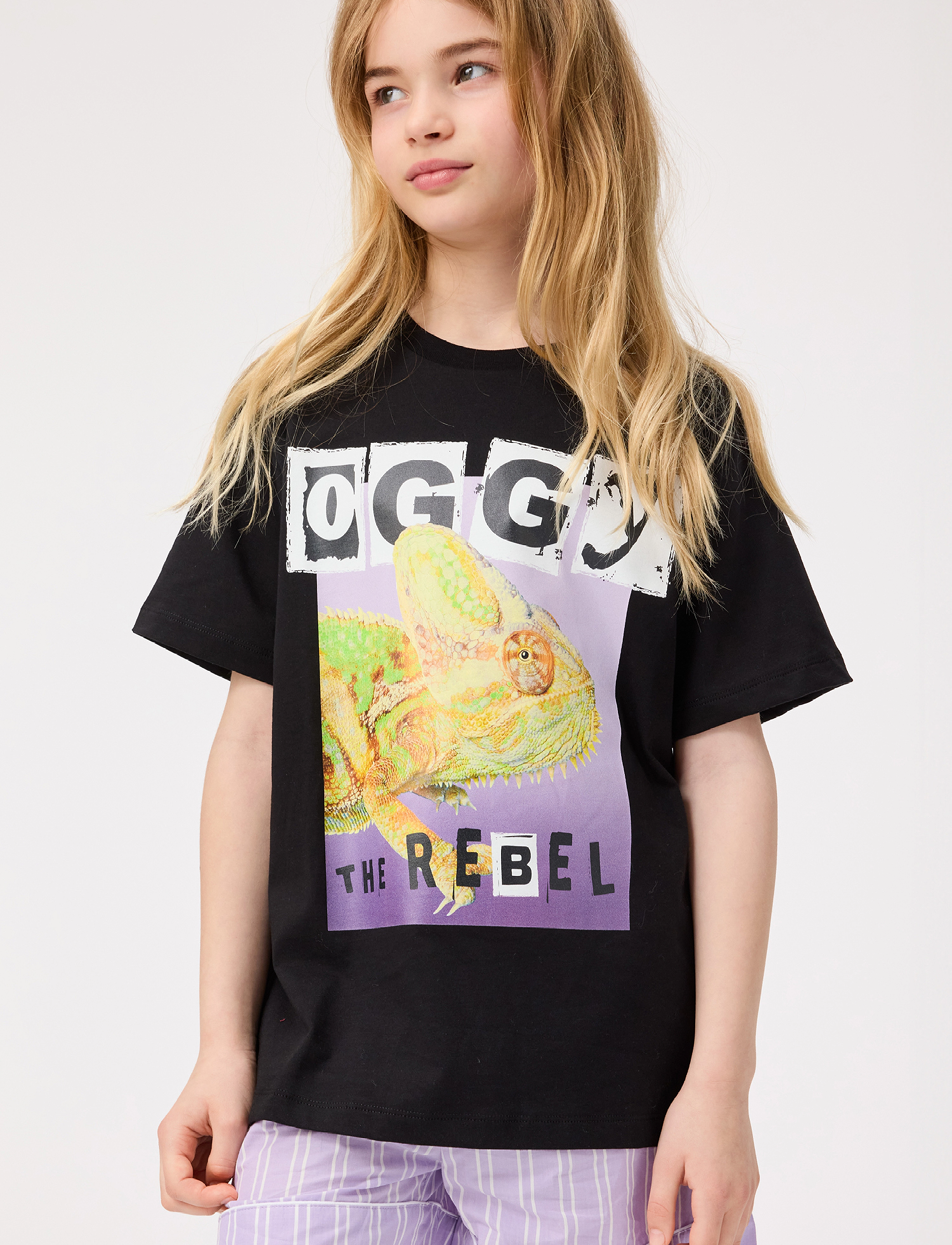 Molo Riley, 116, T-shirts, Schwarz - Short-sleeved, Kinder