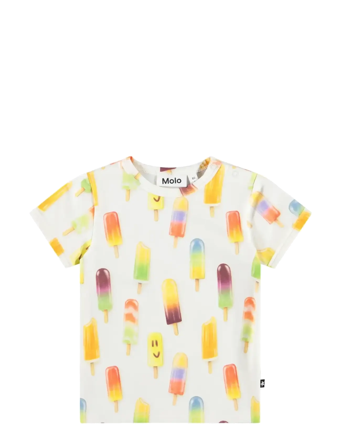 Molo Easy, Børn, Ispind Print T-Shirt, Multi/mønstret, Str: 80