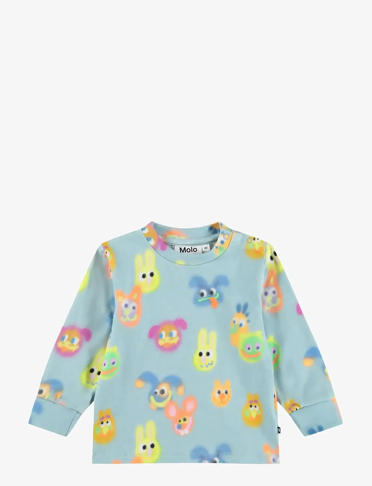 Molo - Eloy - långärmade t-shirts - fuzzy friends - 0