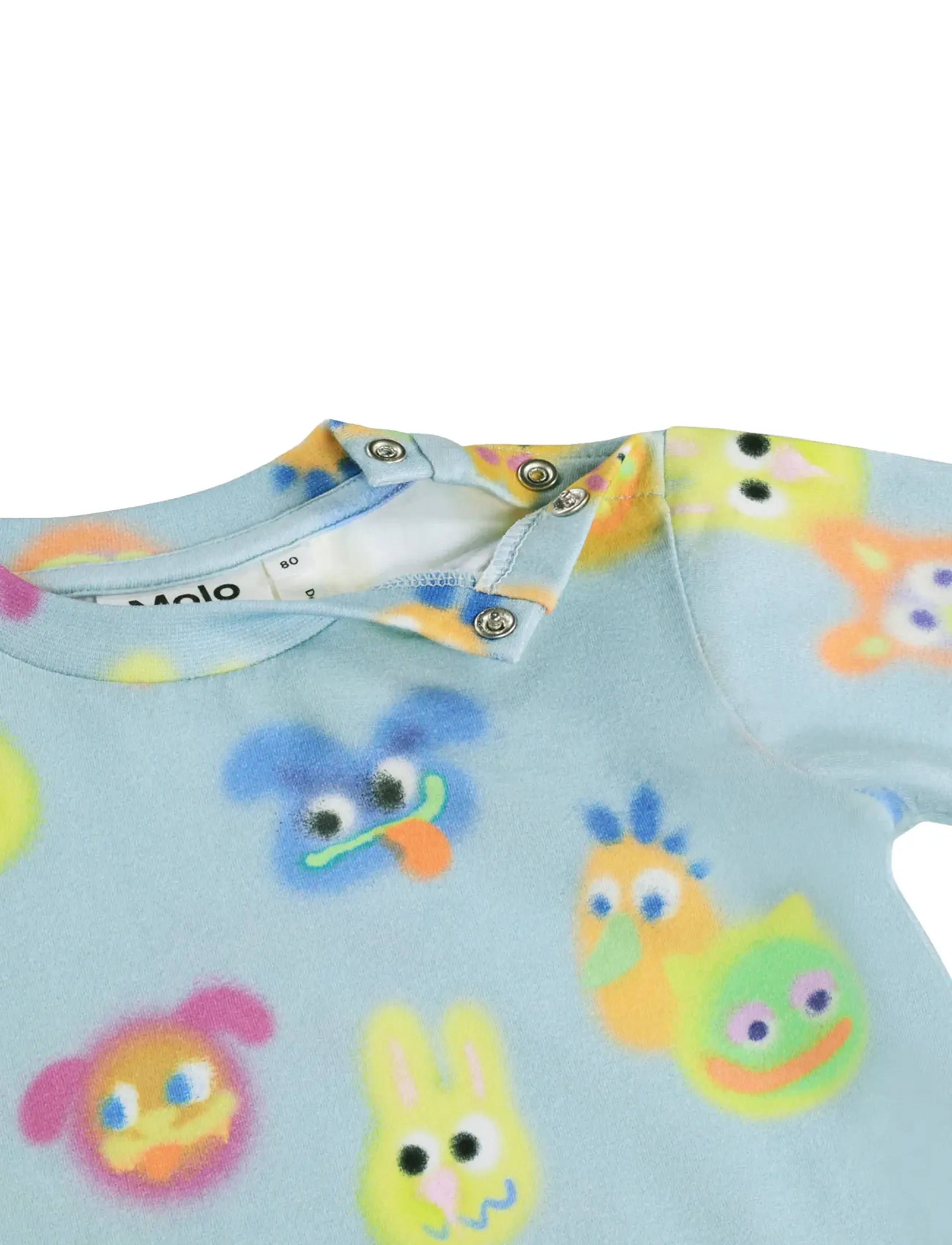 Molo - Eloy - langærmede t-shirts - fuzzy friends - 2