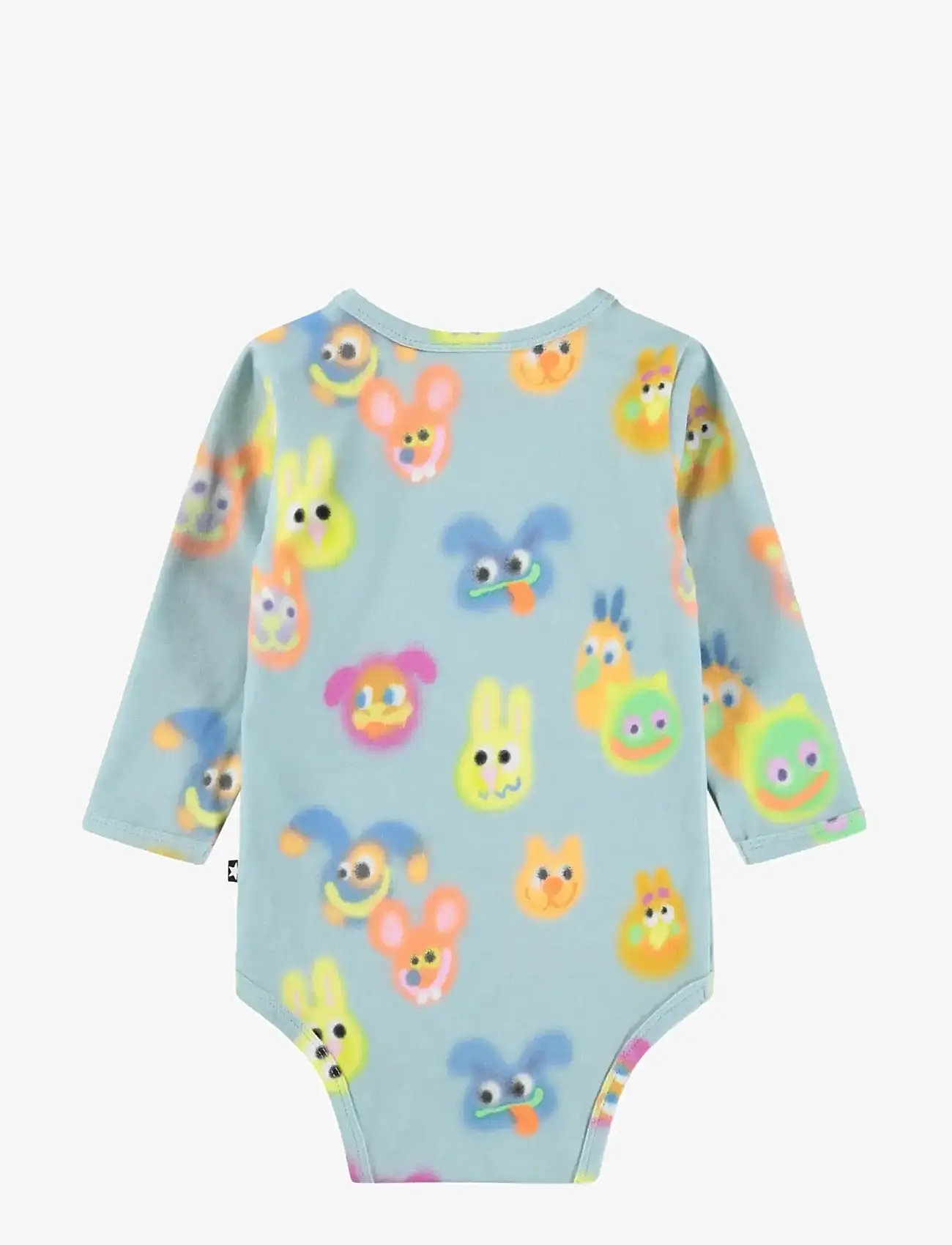 Molo - Foss - långärmade bodysuits - fuzzy friends - 1