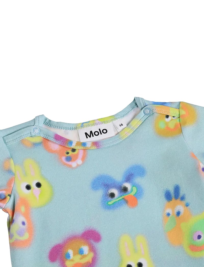 Molo - Foss - långärmade bodysuits - fuzzy friends - 2