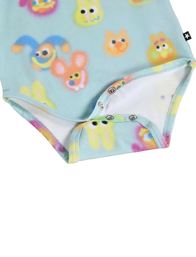 Molo - Foss - långärmade bodysuits - fuzzy friends - 3