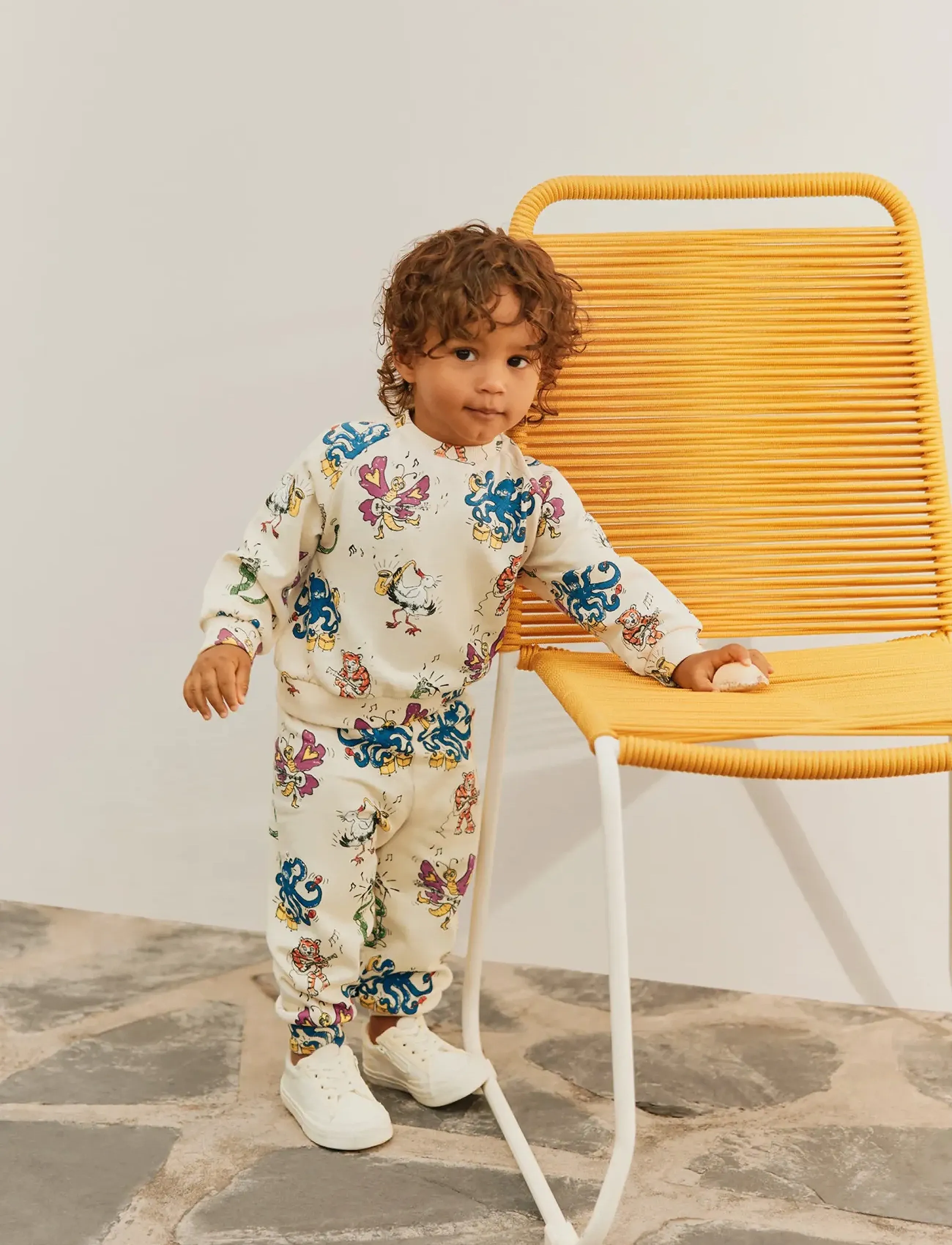 Molo Disc - Sweatshirts & Huvtröjor - ROCKIN ANIMALS / cream