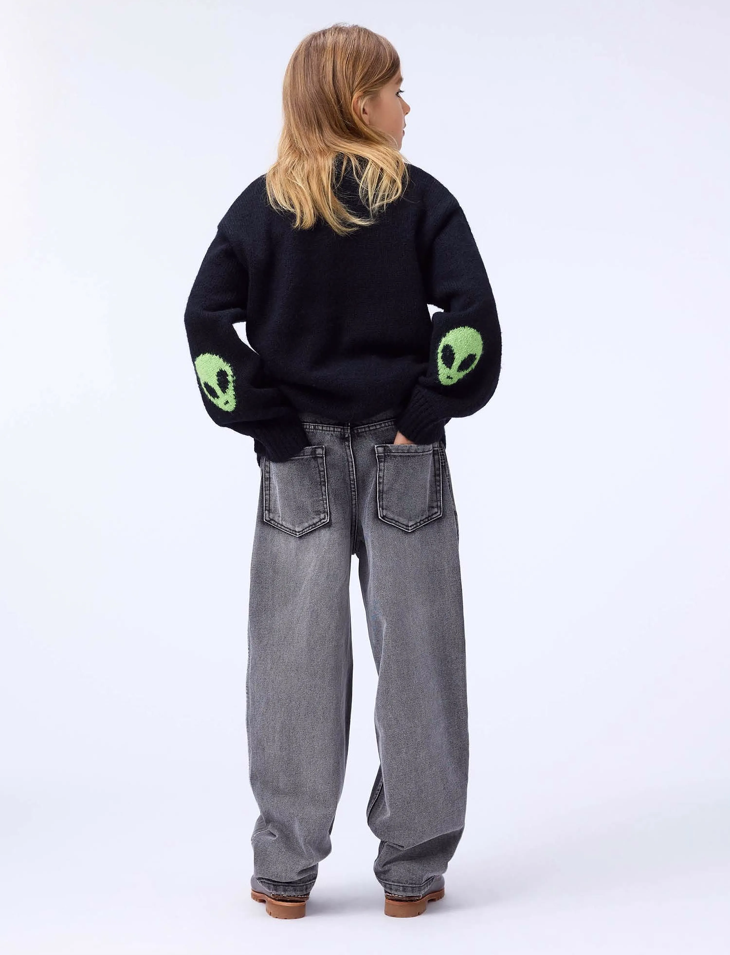 Molo Brian, 122/128, Black, Strik > Pullovere, Børn