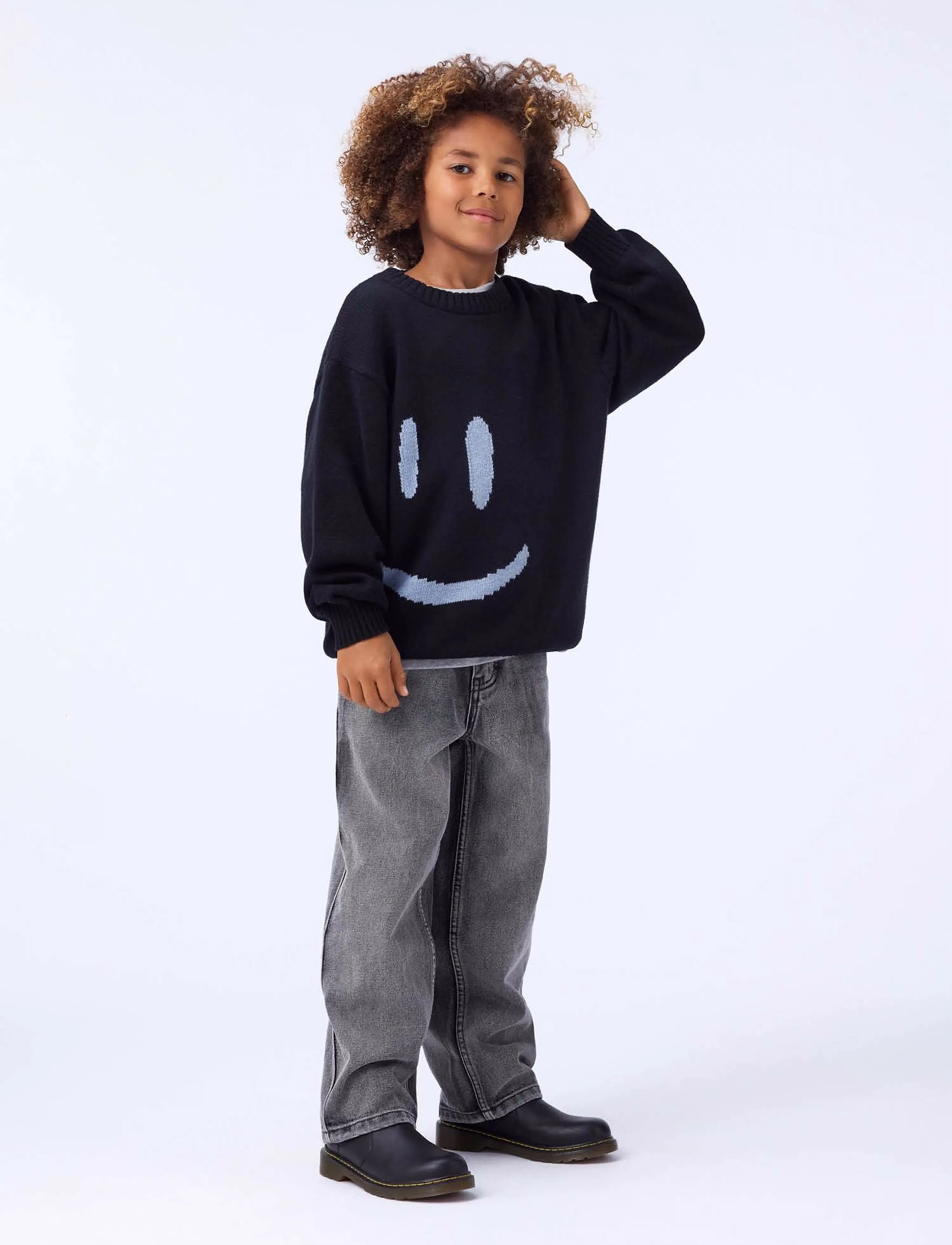 Molo Bello, 122/128, Black, Strik > Pullovere, Børn