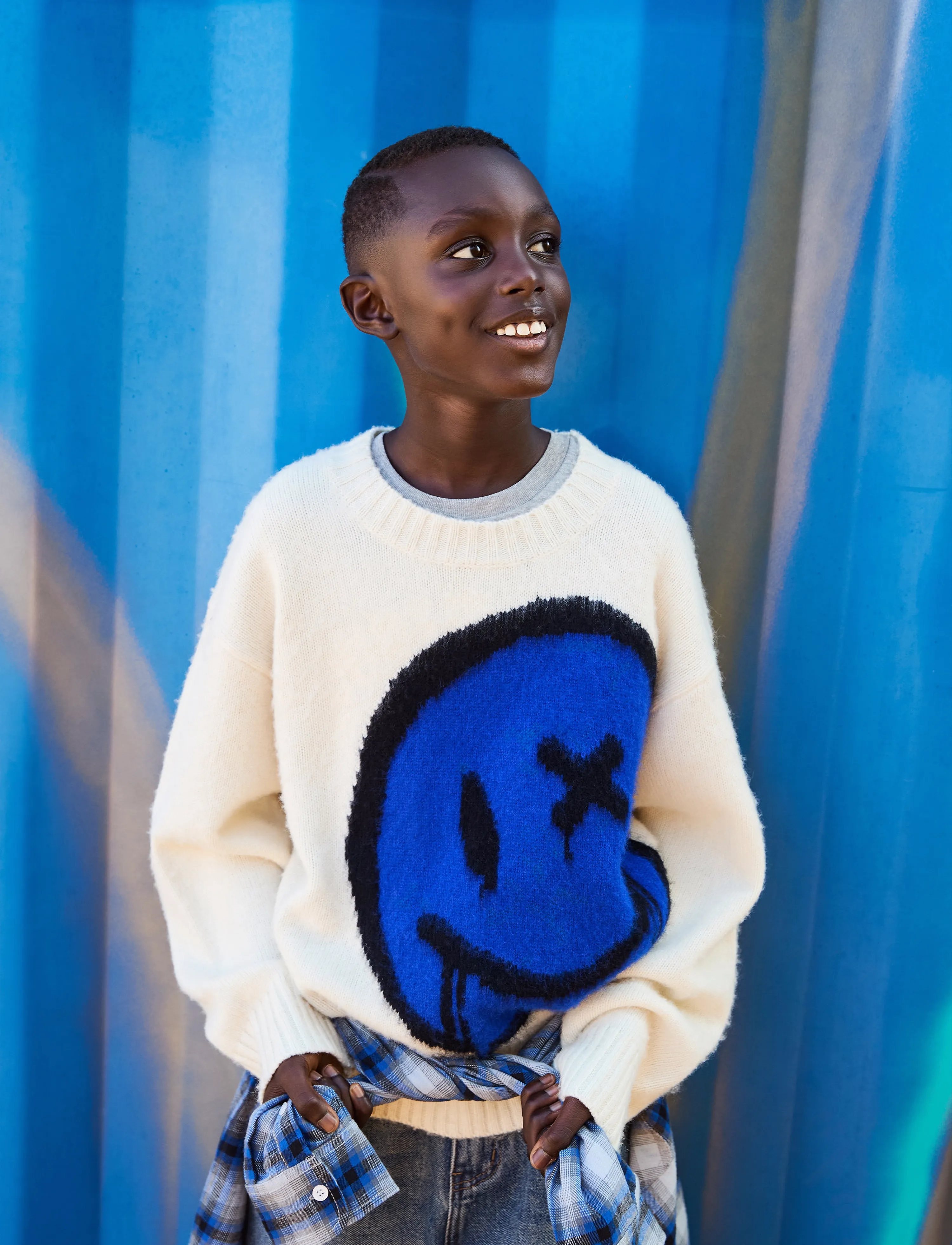 Molo Brian Wool, 122/128, Knitwear, Weiß - Pullovers, Kinder