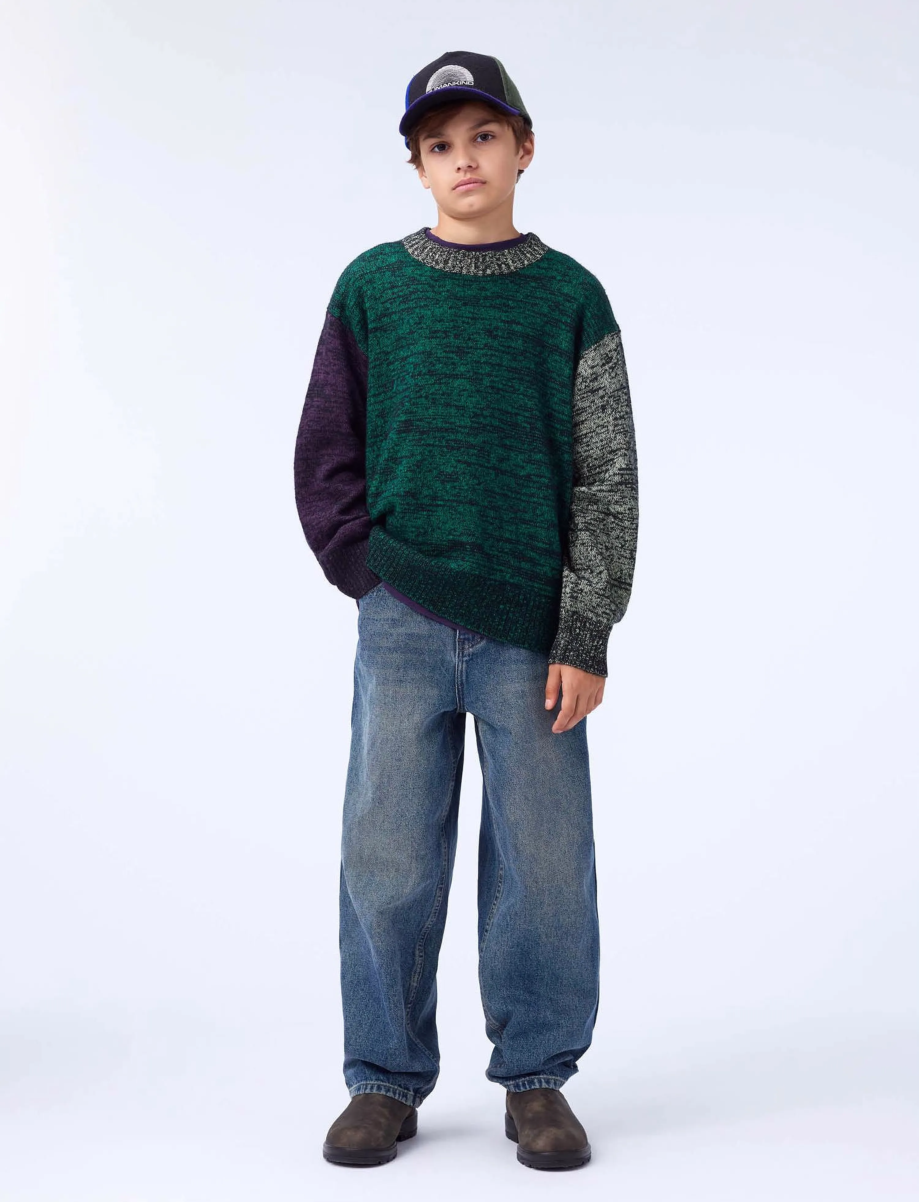 Molo Brian, 122/128, Navy, Strik > Pullovere, Børn