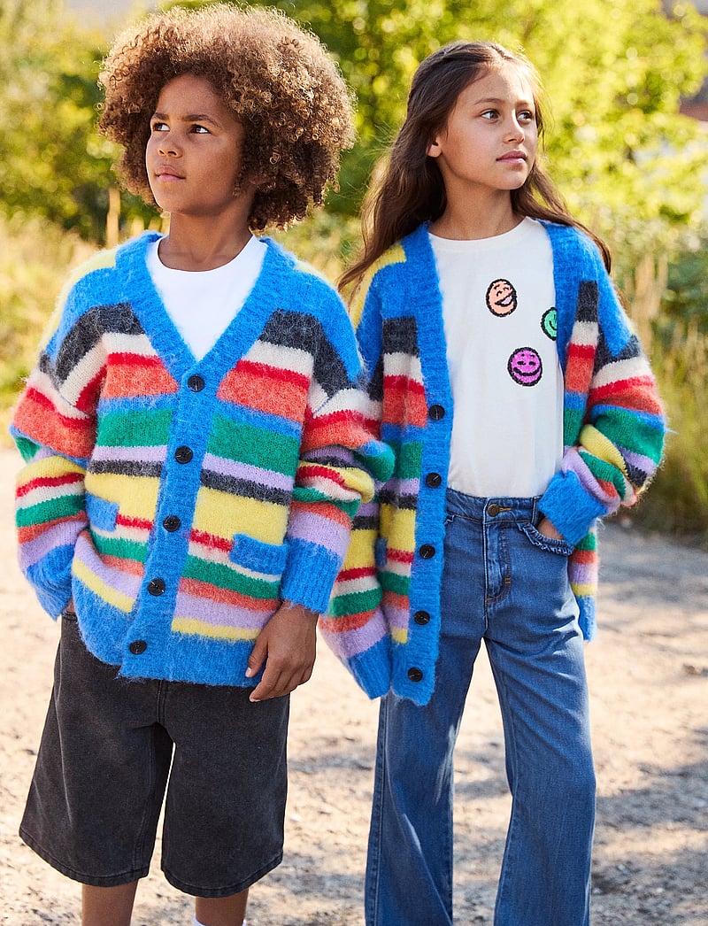 Molo - Brutus - cardigans - fuzzy stripe - 5