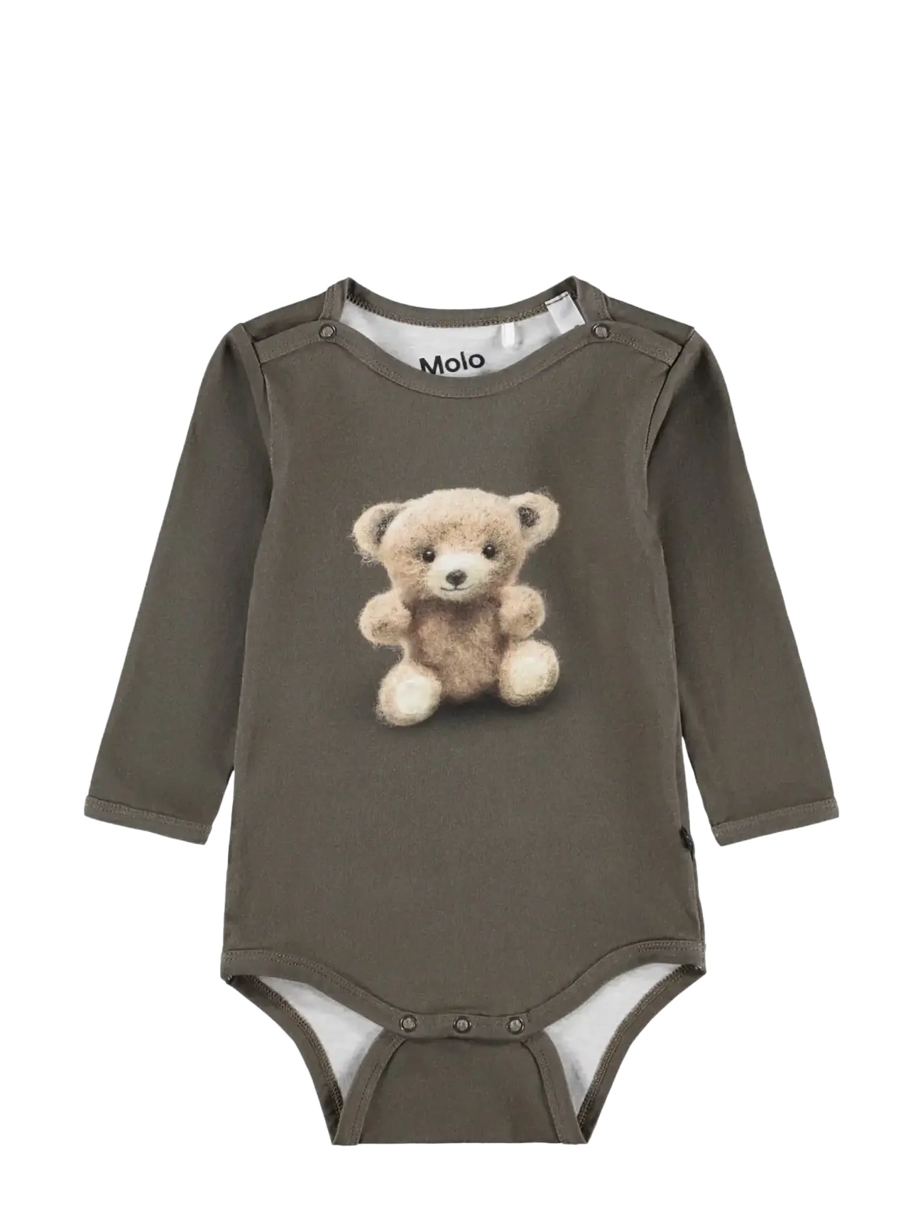 Molo Foss, 80, Khaki green, Bodysuits > Langærmede Bodysuits, Børn