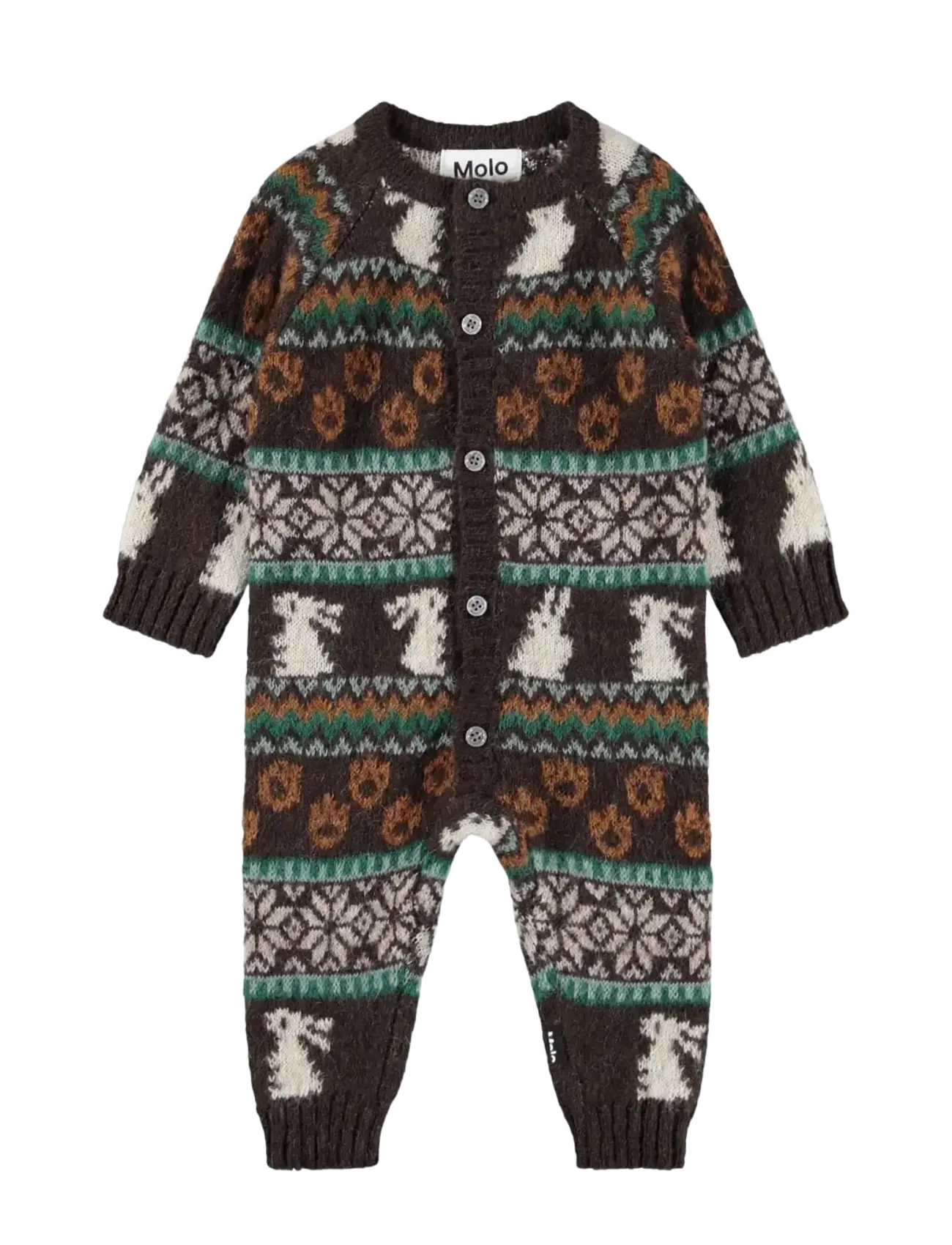 Molo Frej - Shop by age - MINI FAIR ISLE / brown