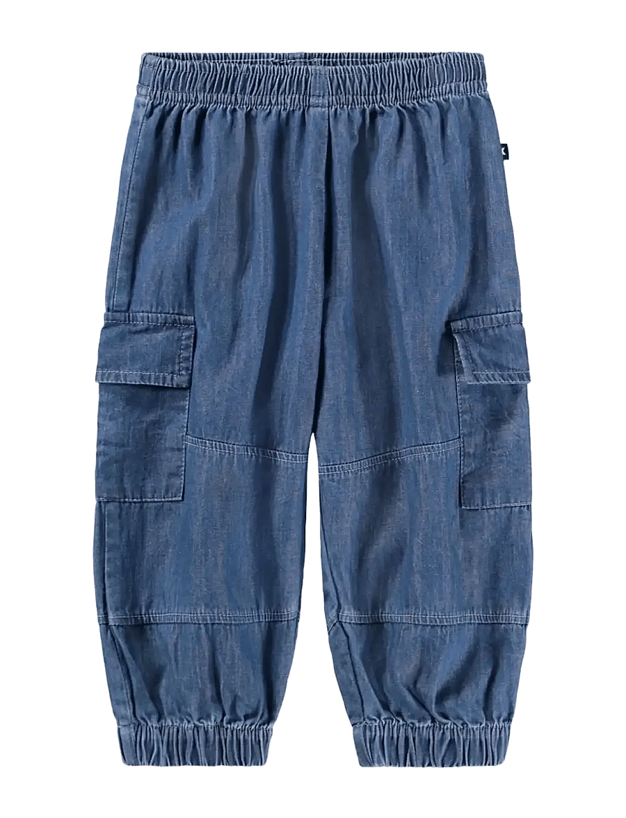 Molo - Sae - „cargo“ stiliaus kelnės - mid blue wash - 1