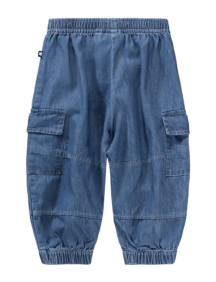 Molo - Sae - „cargo“ stiliaus kelnės - mid blue wash - 2