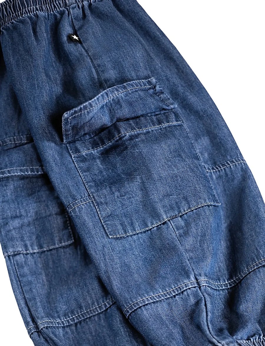 Molo - Sae - „cargo“ stiliaus kelnės - mid blue wash - 4
