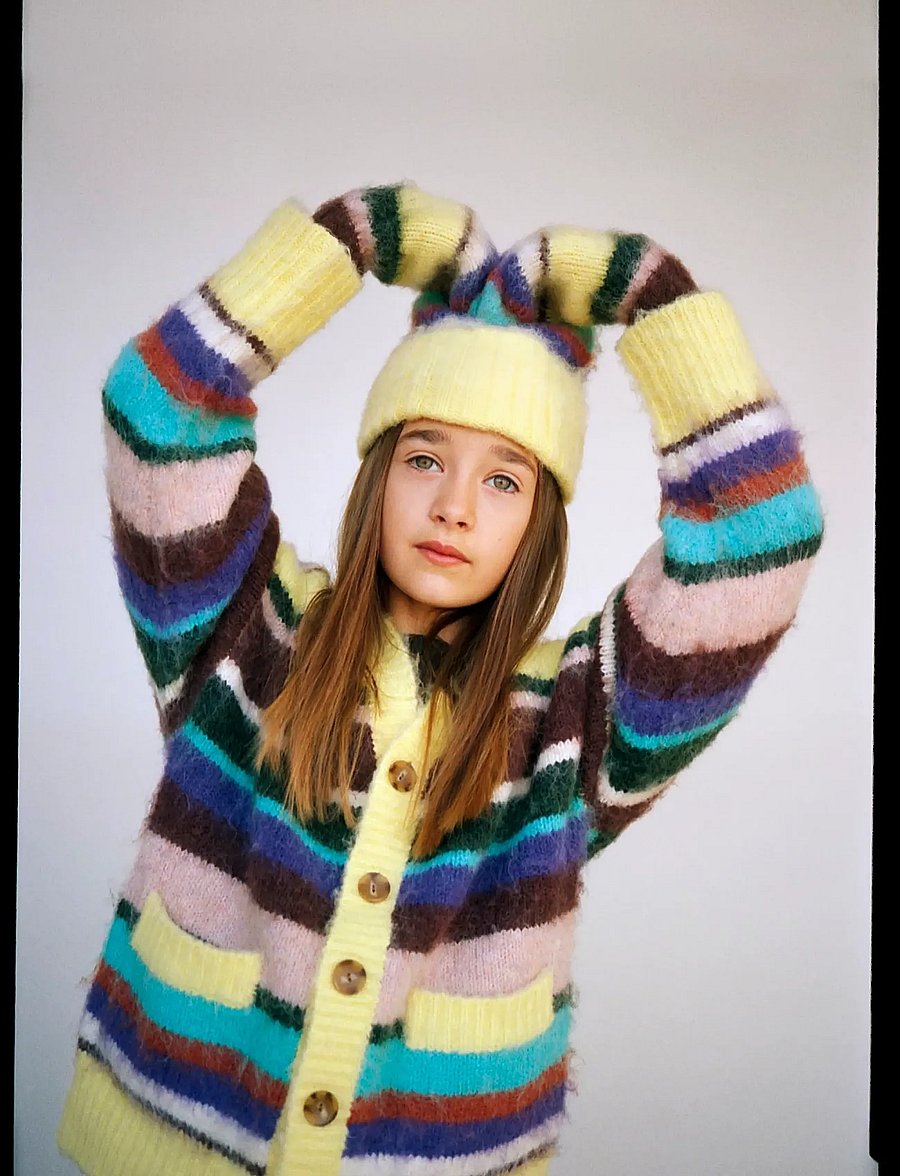 Molo - Brutus - cardigans - gemstone stripe - 0