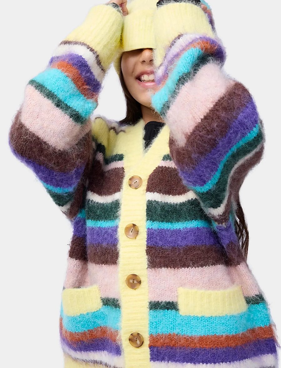 Molo - Brutus - cardigans - gemstone stripe - 3