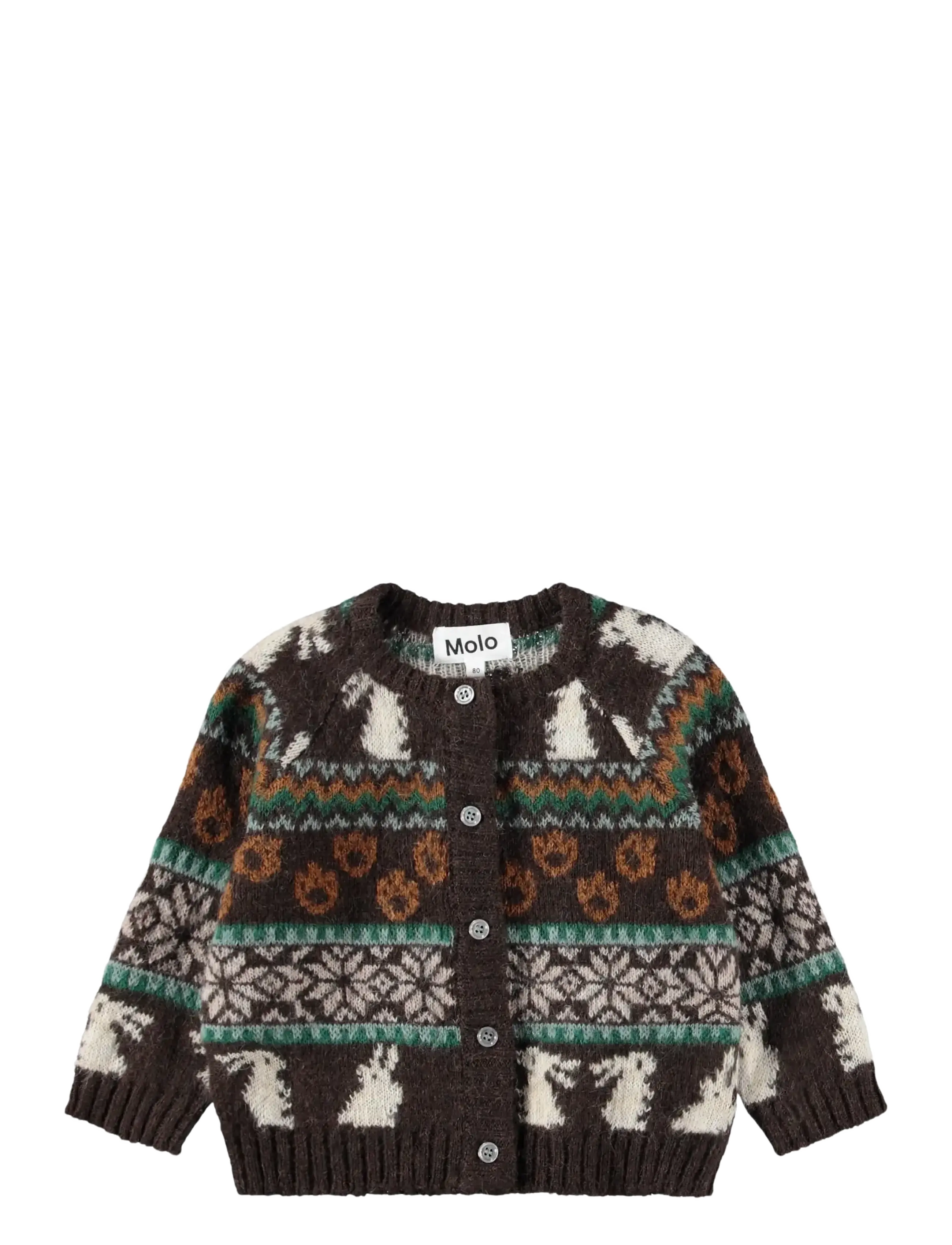 Molo Bobi - Shop by age - MINI FAIR ISLE / brown