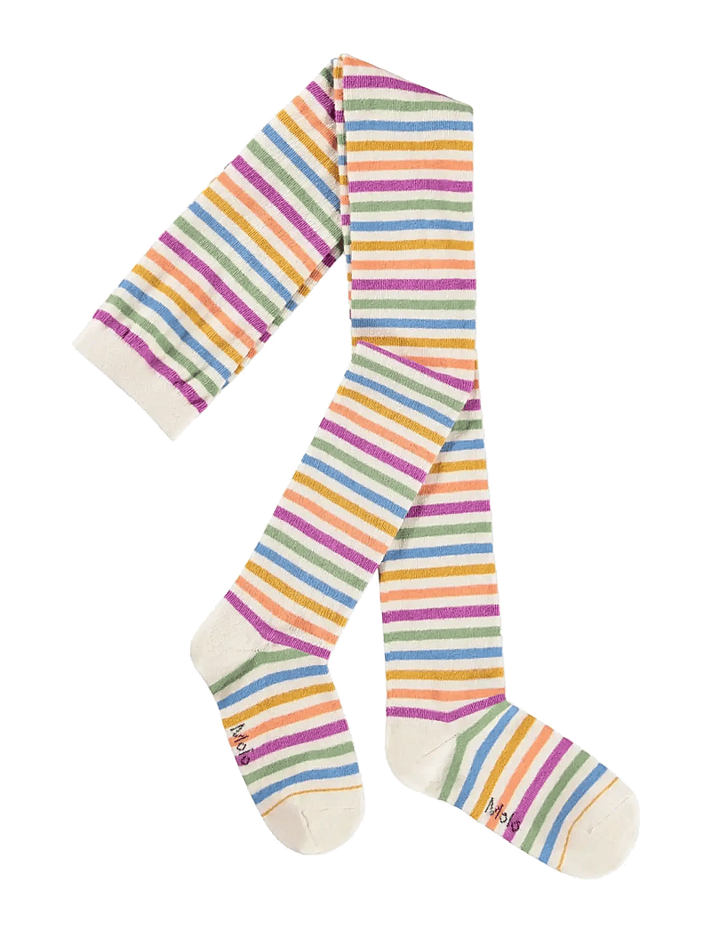 Molo - Stripy Tights - strumpfhosen - mini rainbow - 0