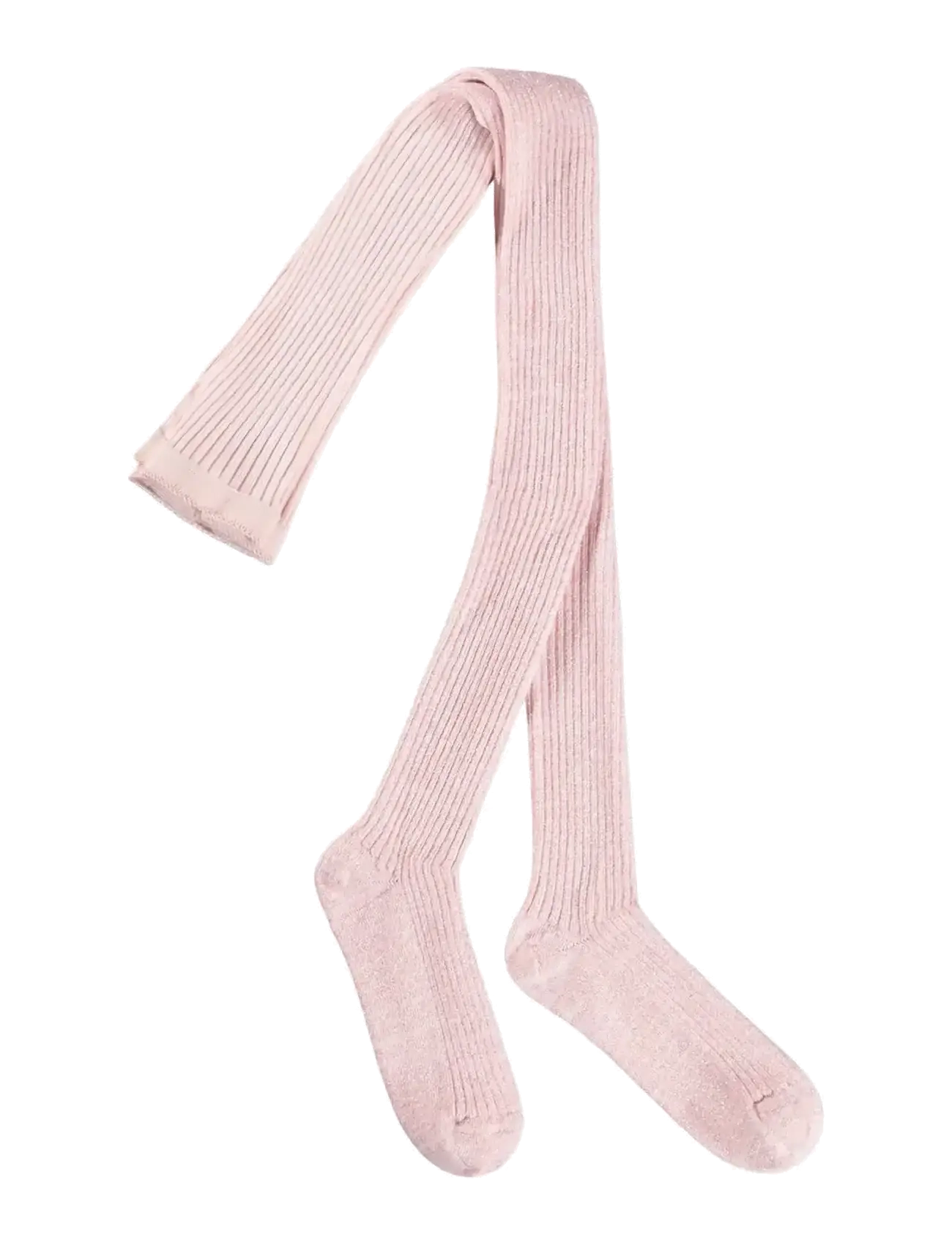 Molo Glitter Rib Tights, Børn, Glitter Rib Strømpebukser, Pink, Str: 92/98