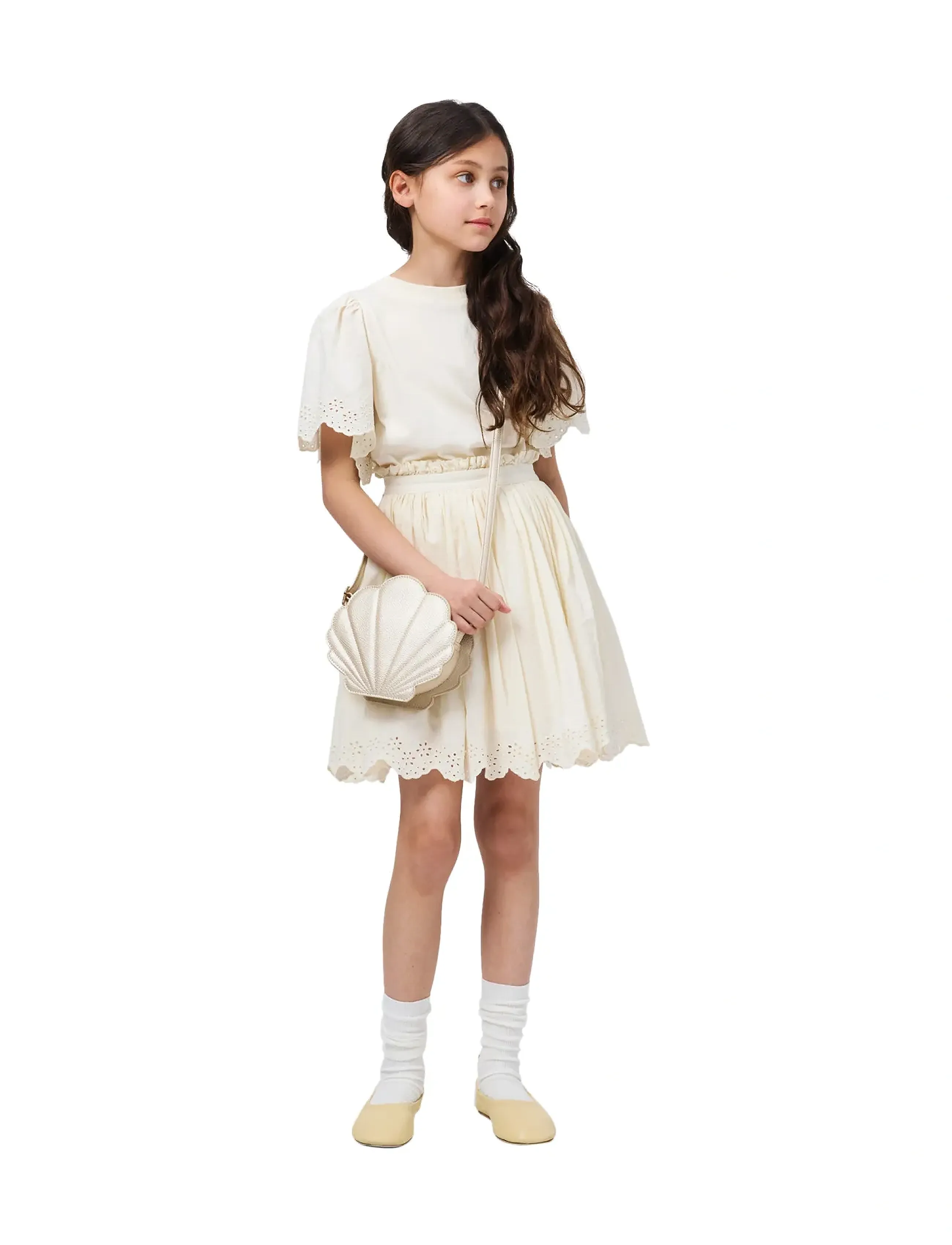 Molo Seashell Bag - Molo - WARM PEARL / gold