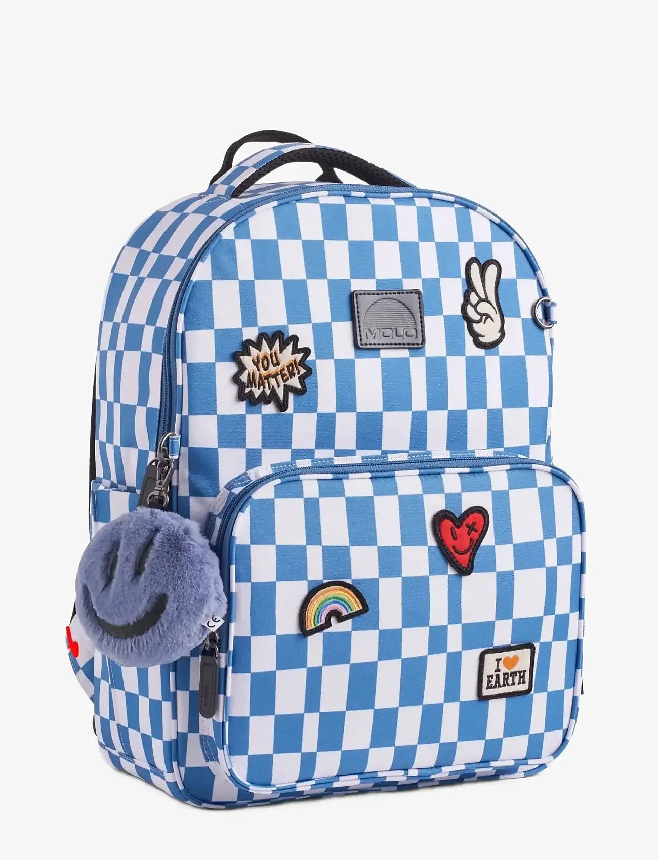 Molo - Backpack Mates - rygsække - blue check - 0