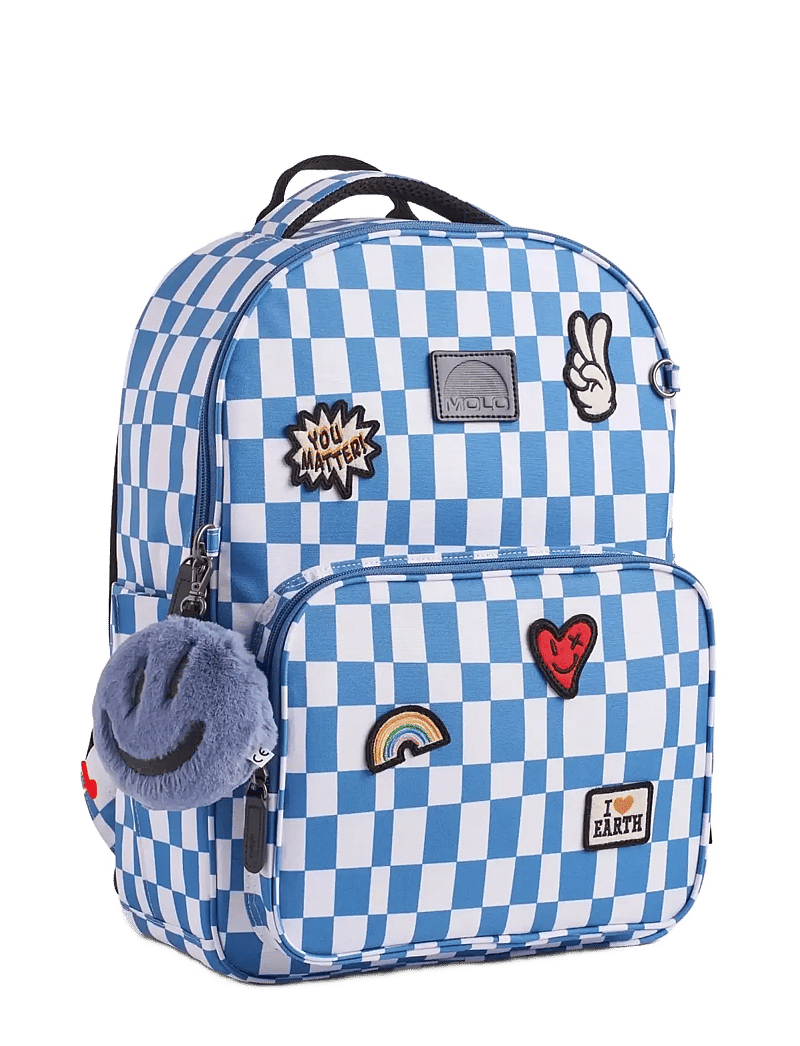 Molo - Backpack Mates - rygsække - blue check - 0