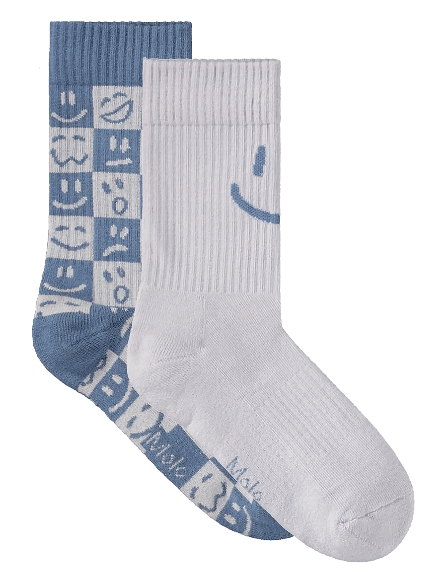 Molo - Norman - socks - blue dust - 1