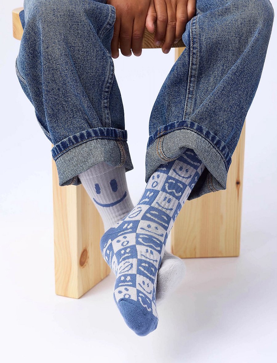 Molo - Norman - socks - blue dust - 0