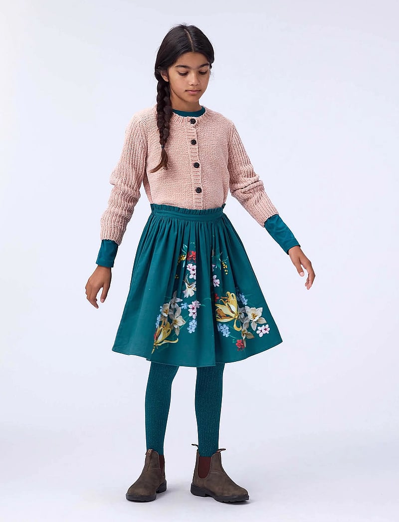 Molo - Glitter Rib Tights - strumpbyxor - cosmic green - 0