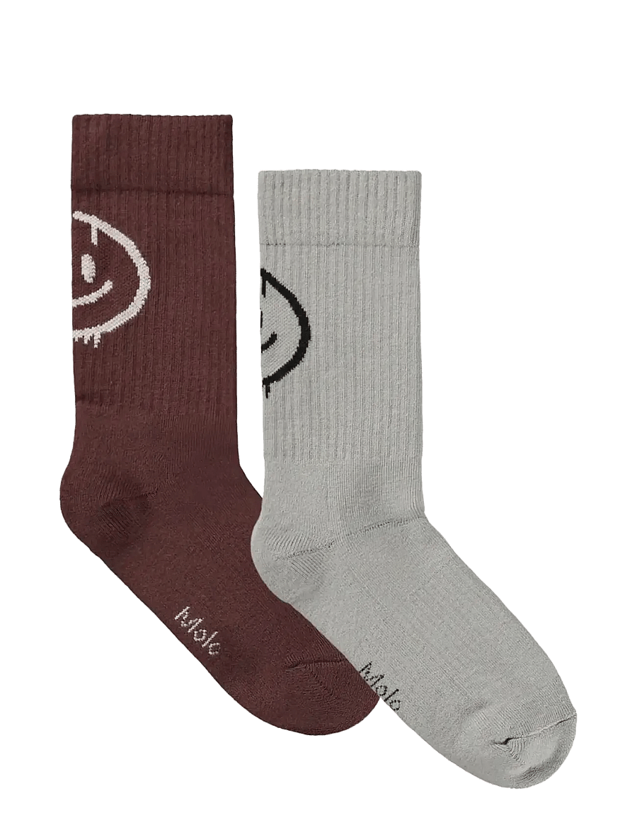 Molo - Norman - strømper - berry grey - 0