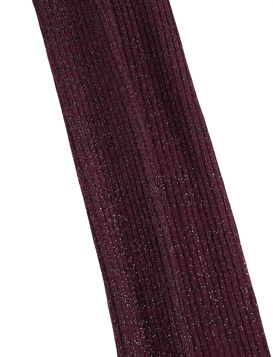 Molo - Glitter Rib Tights - strømpebukser - forestberry - 2