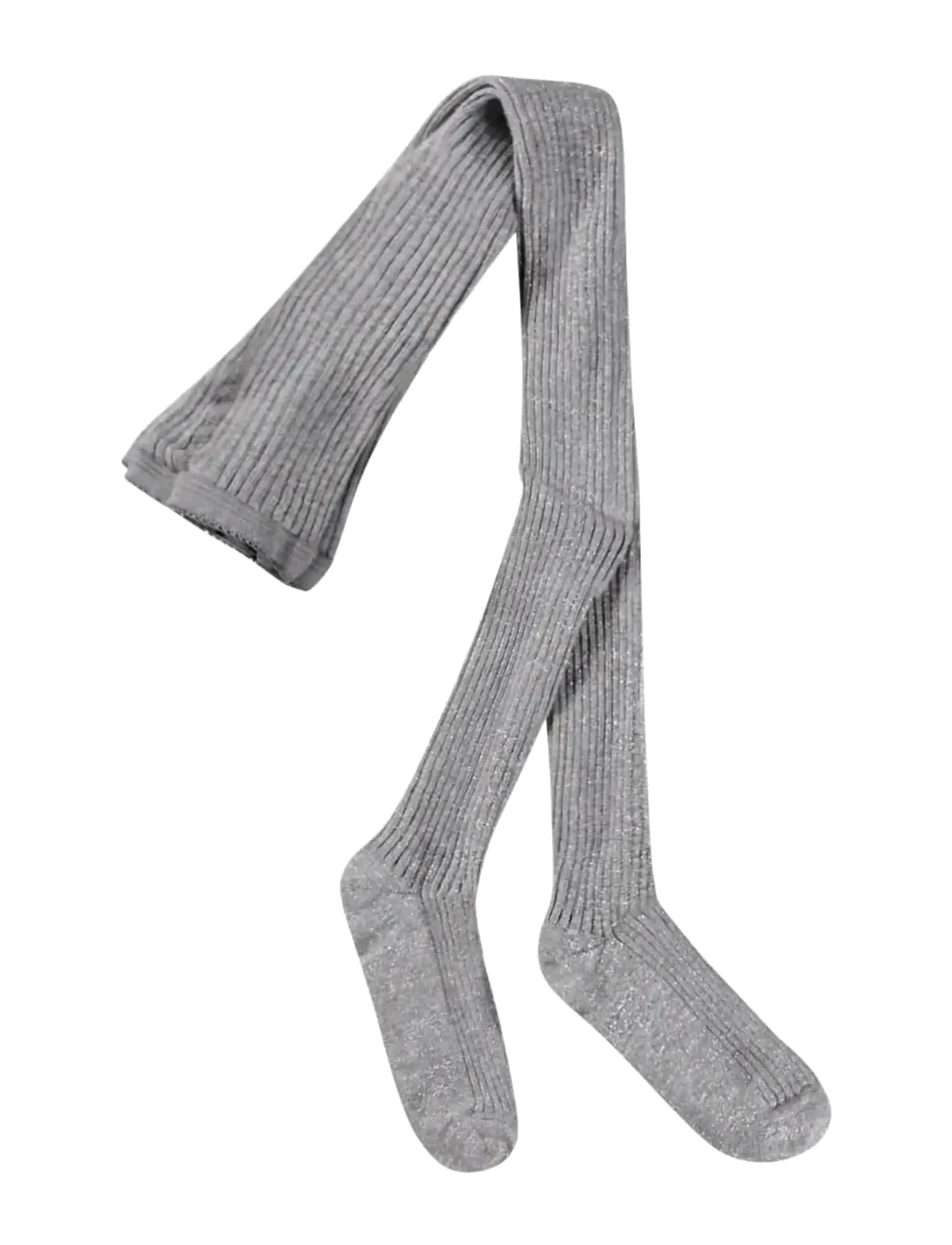 Molo Glitter Rib Tights, Børn, Glitter Rib Strømpebukser, Grå, Str: 86/92