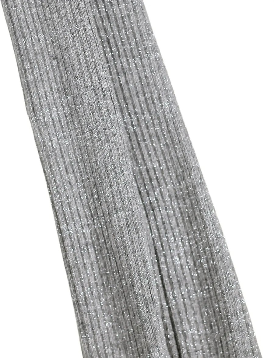Molo - Glitter Rib Tights - strumpbyxor - grey melange - 2