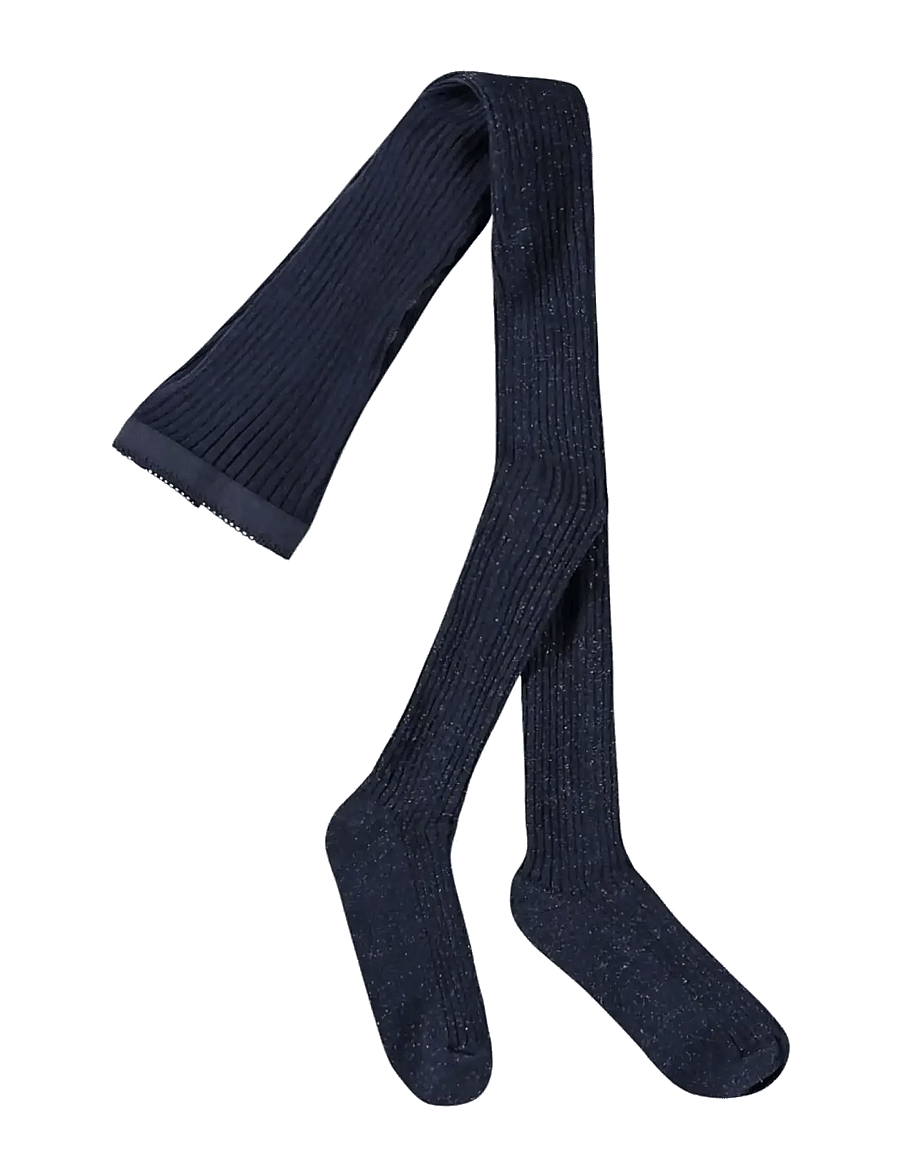 Molo - Glitter Rib Tights - strumpfhosen - navy blazer - 0