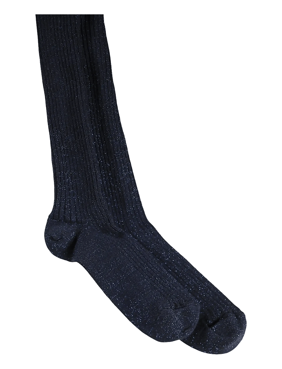 Molo - Glitter Rib Tights - strumpfhosen - navy blazer - 1