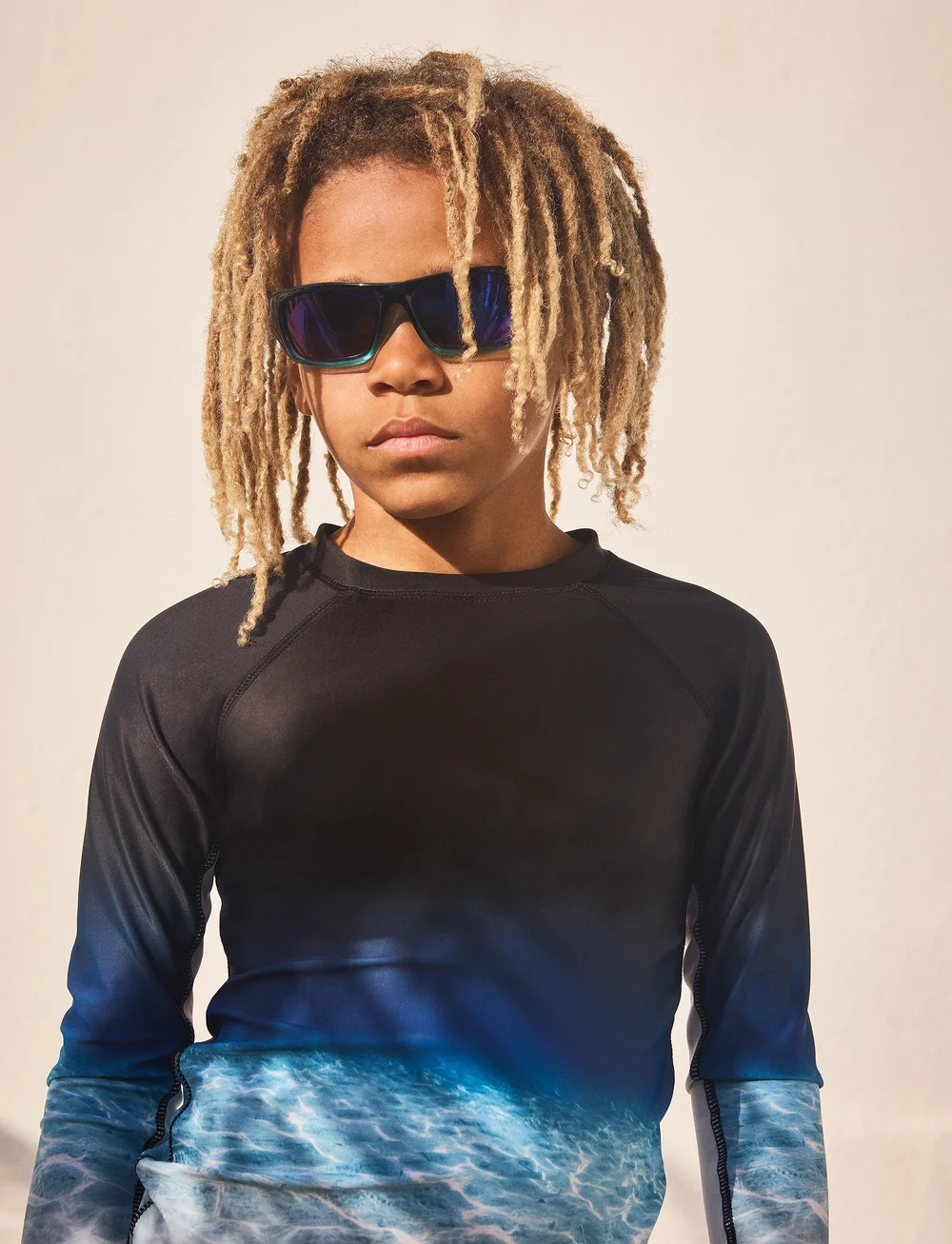 Molo - Neptune LS - ujumisriiete ülaosad - faded ocean - 4